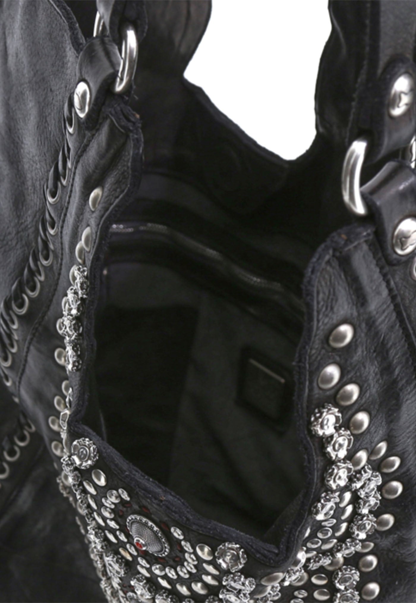 Camelia Studded Bag - Black