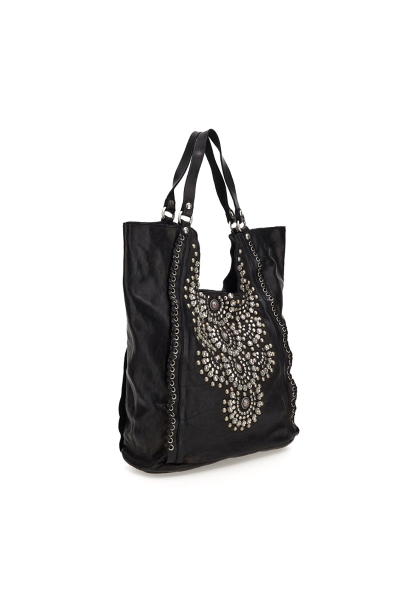 Camelia Studded Bag - Black