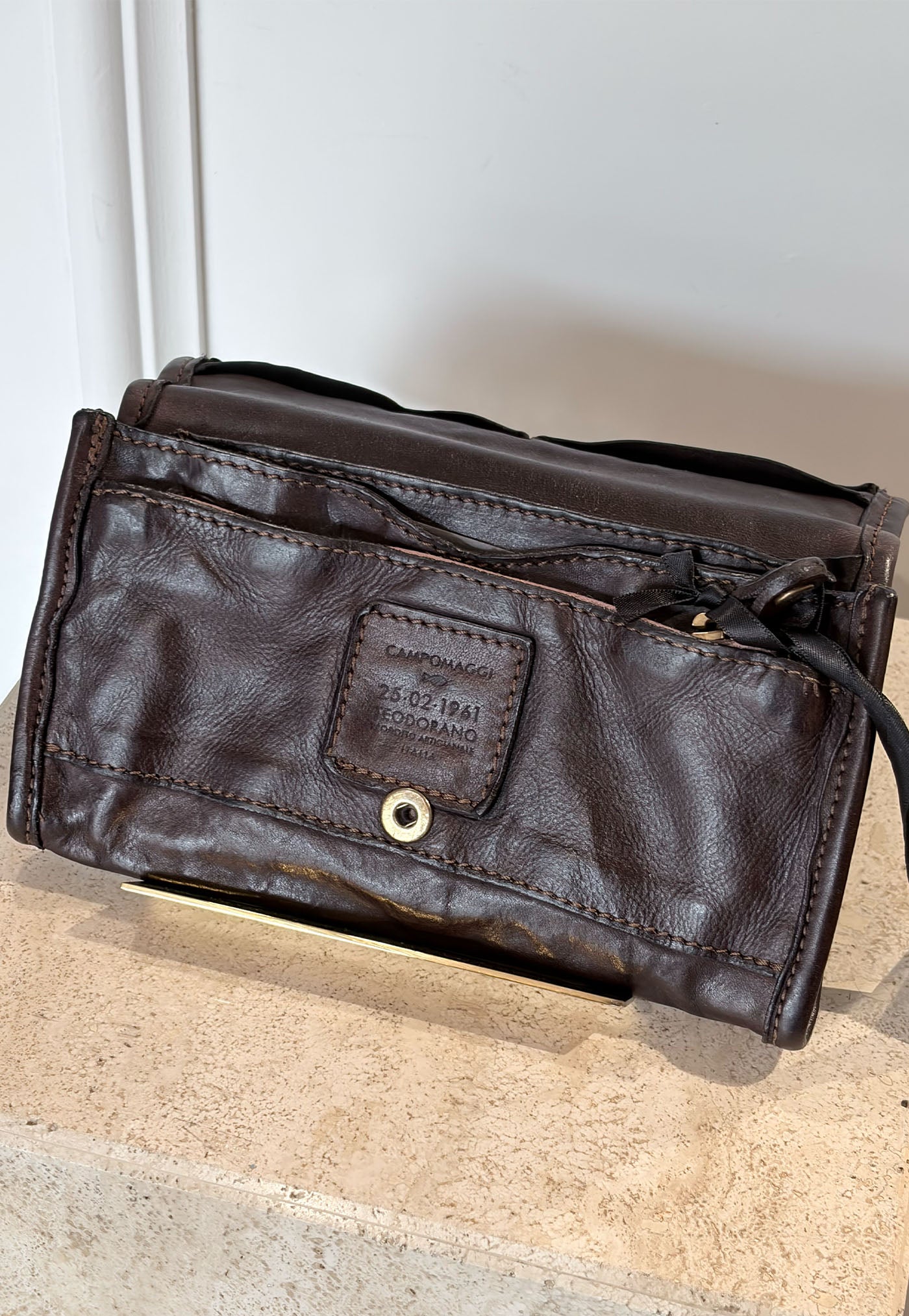 Leonida Studded Wallet - Brown