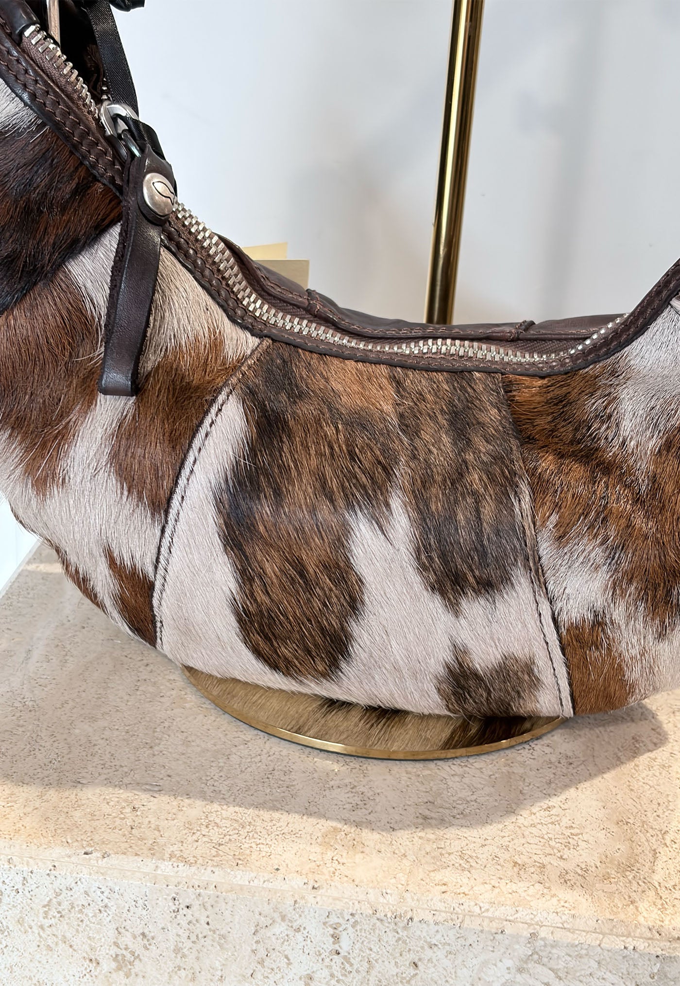 Sole Shoulder Bag - Pony/Brown
