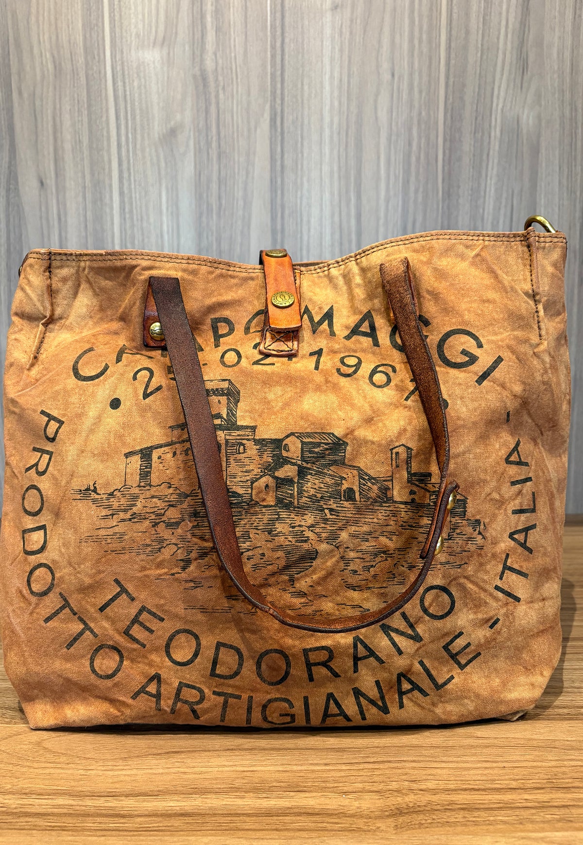 Teodorano Shopping Bag - Beige/Cognac