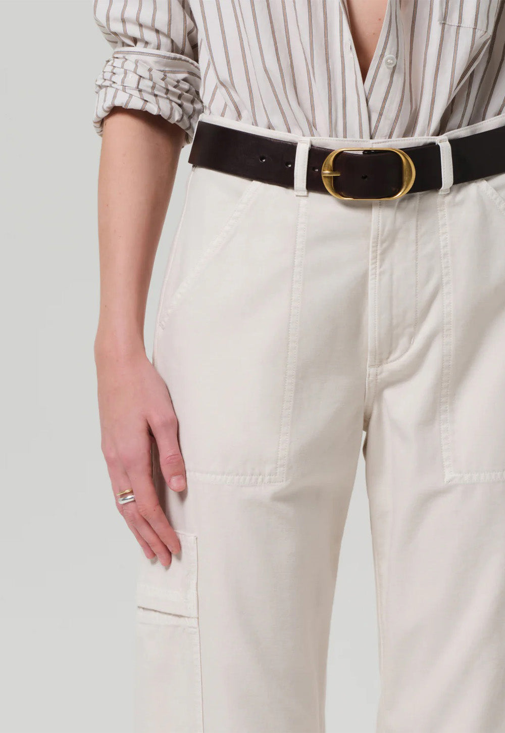 Marcelle Low Slung Cargo - Almondette
