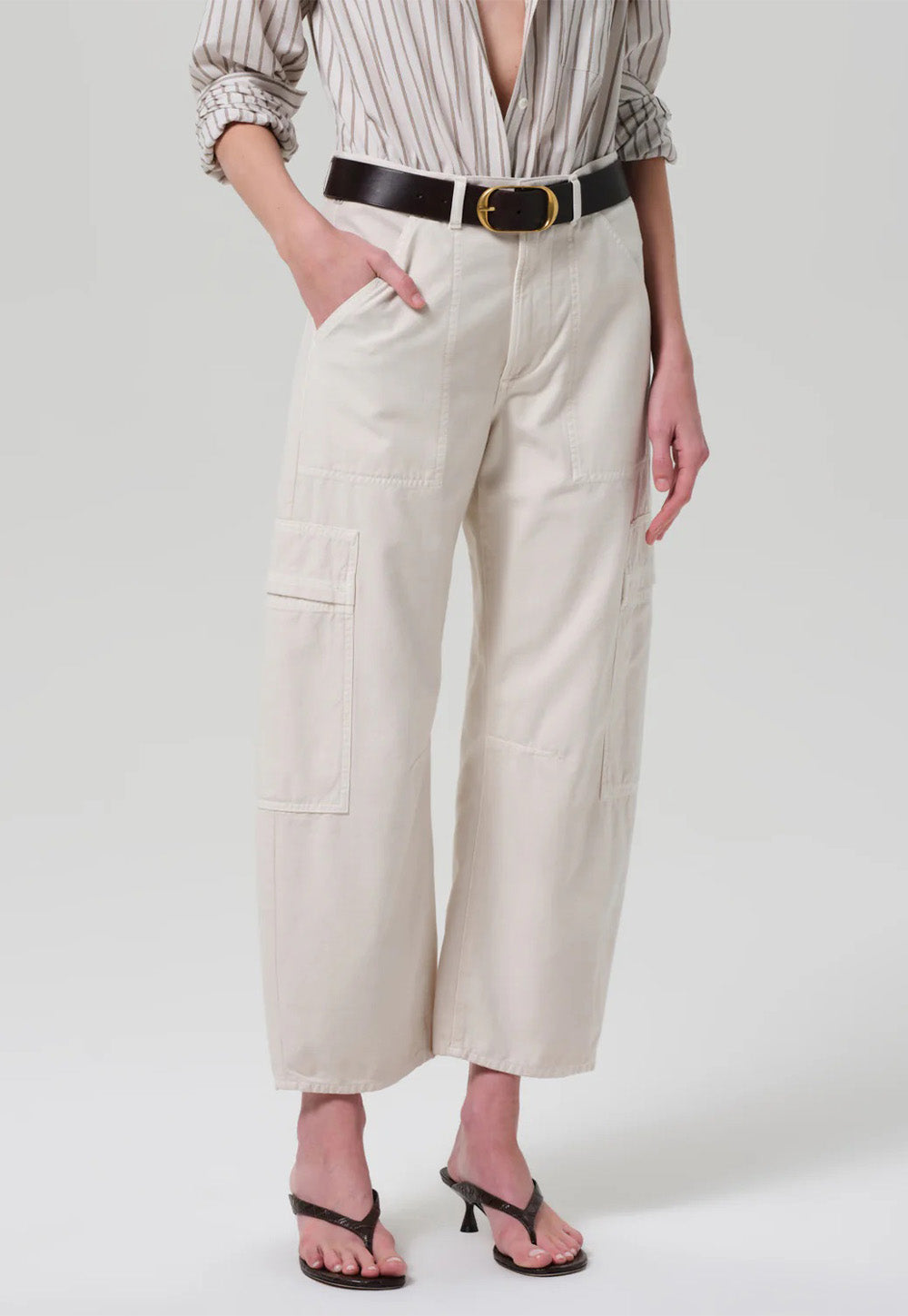 Marcelle Low Slung Cargo - Almondette