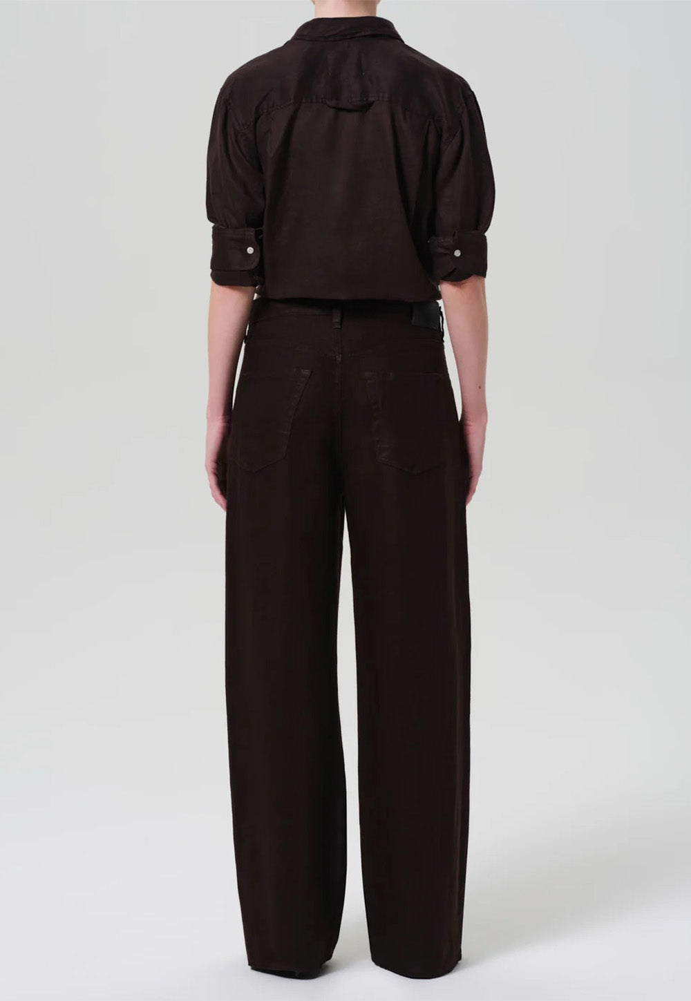 Brynn Drawstring Trouser - Chocolate Linen