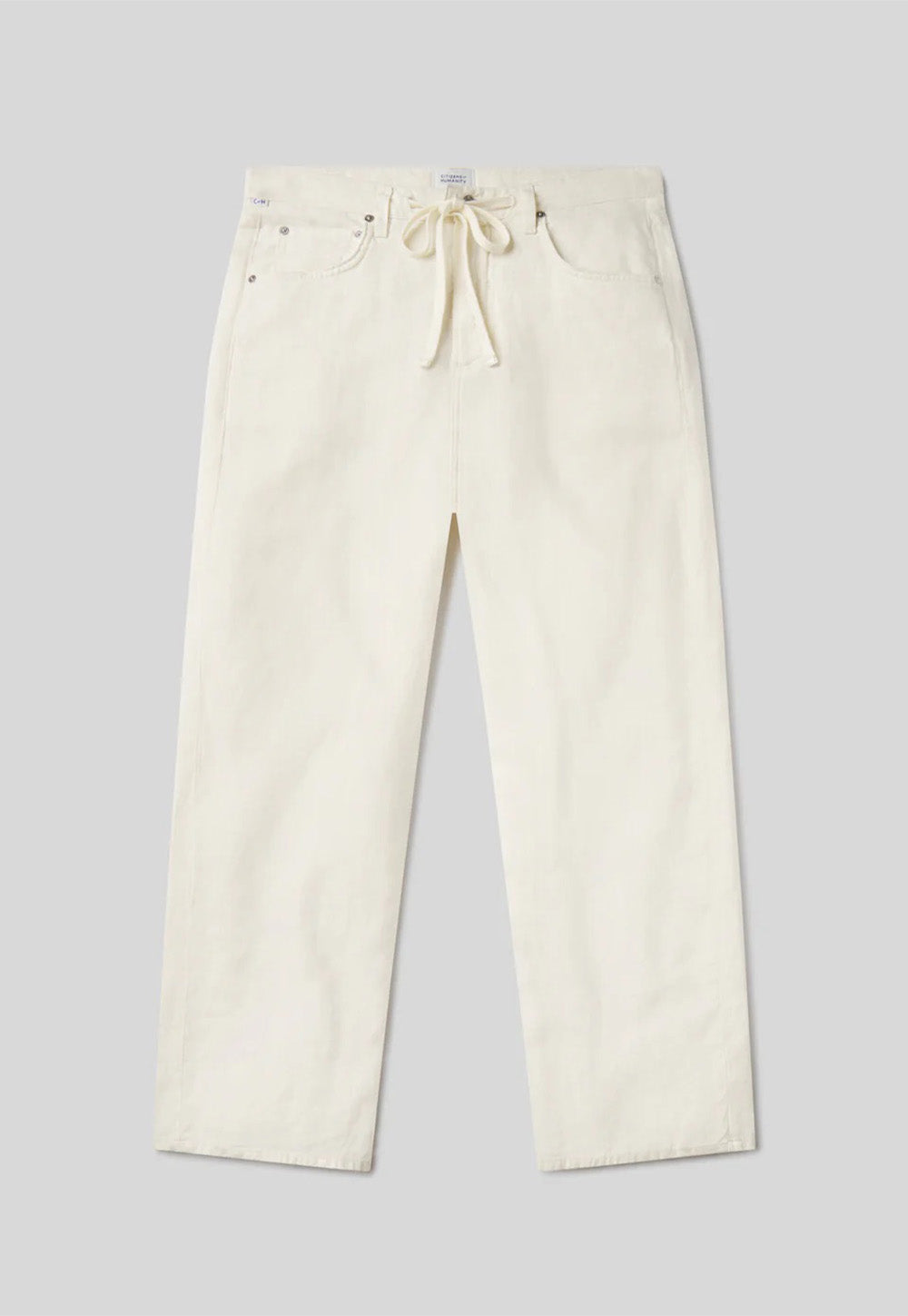 Brynn Drawstring Trouser - Vanilla Linen