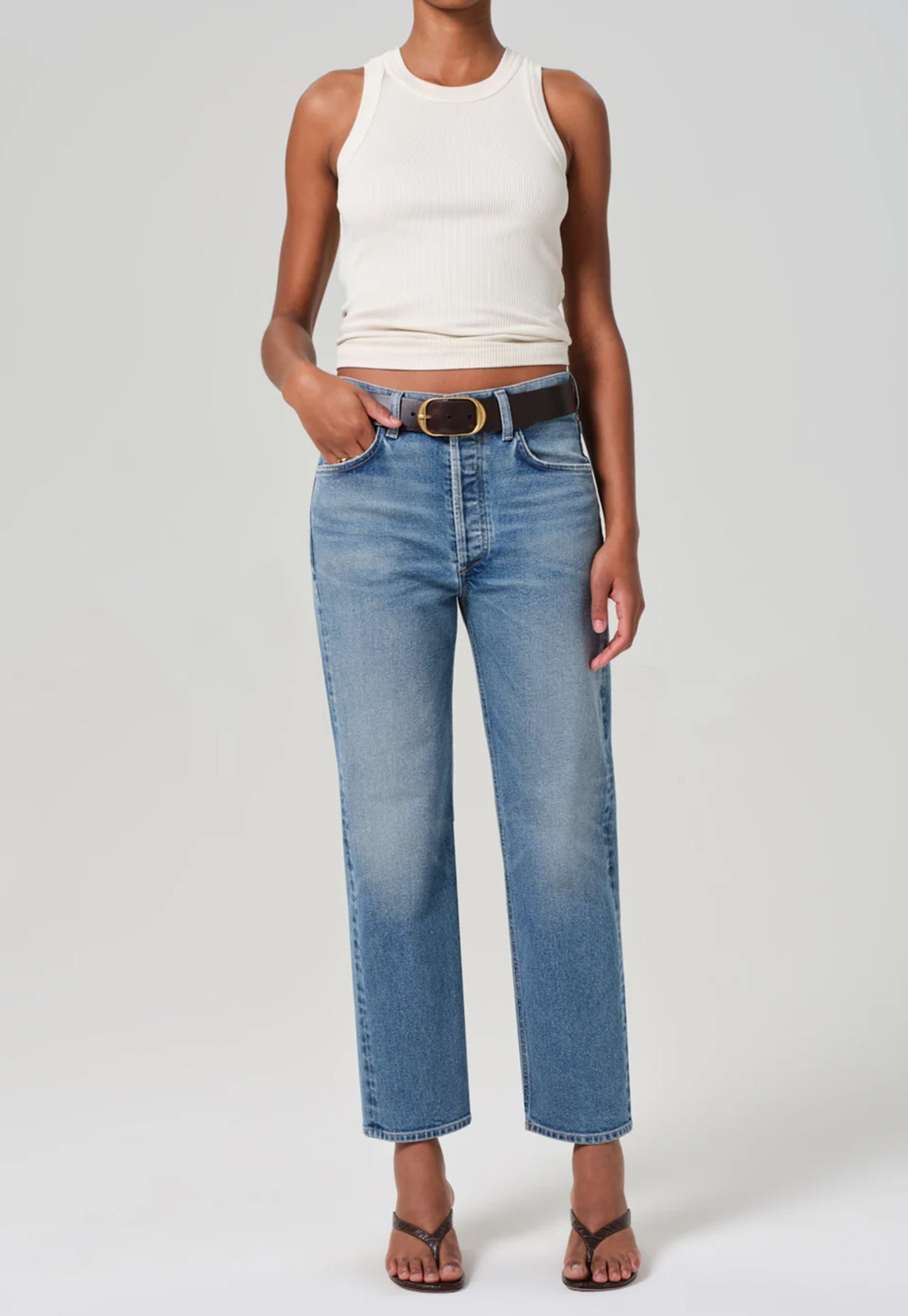 Isabel Rib Tank - Dune