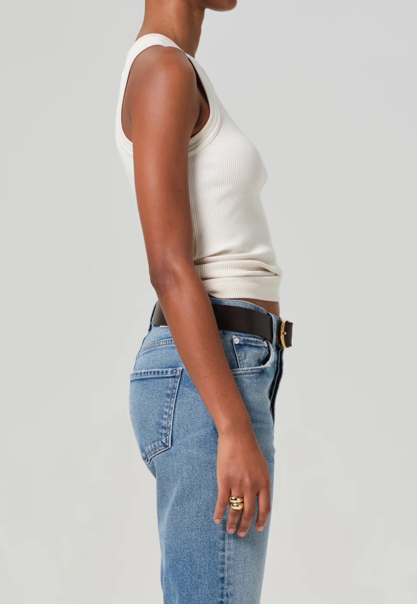 Isabel Rib Tank - Dune