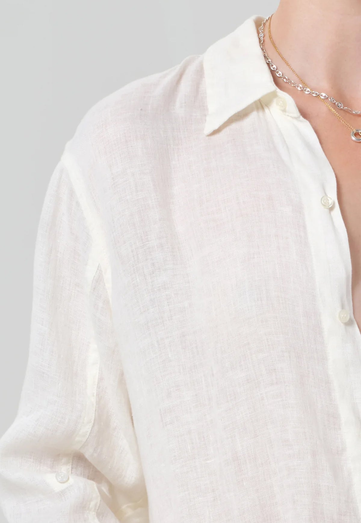 Kayla Shrunken Shirt - Vanilla