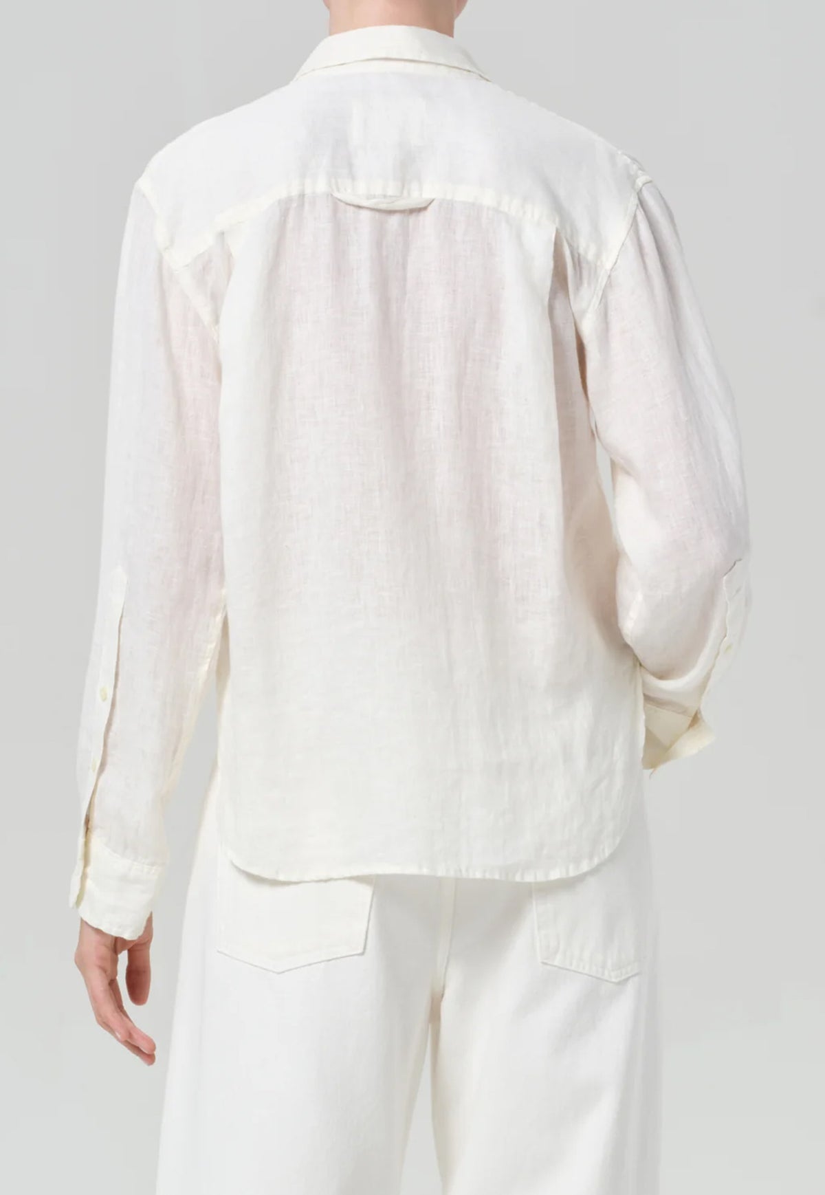Kayla Shrunken Shirt - Vanilla