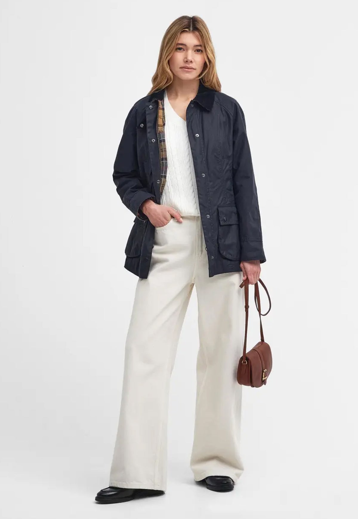 Beadnell Wax Jacket - Navy