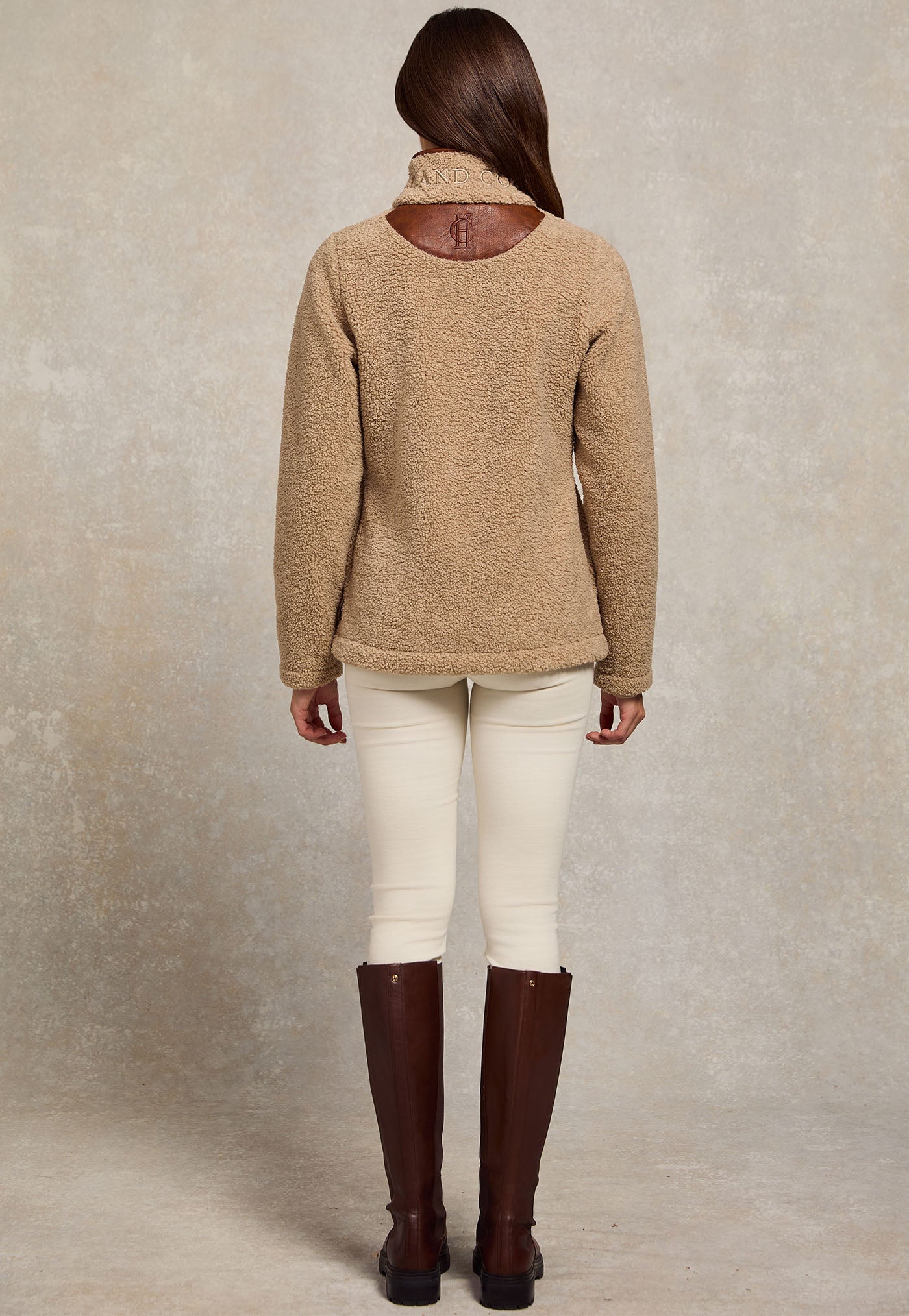Country Fleece Jacket - Natural Borg