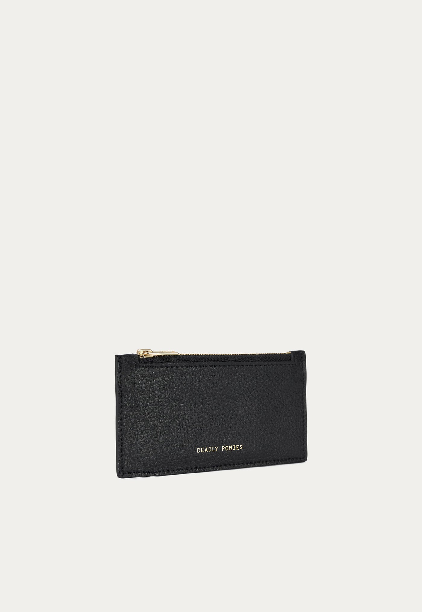 Card Holder - Black/Brass