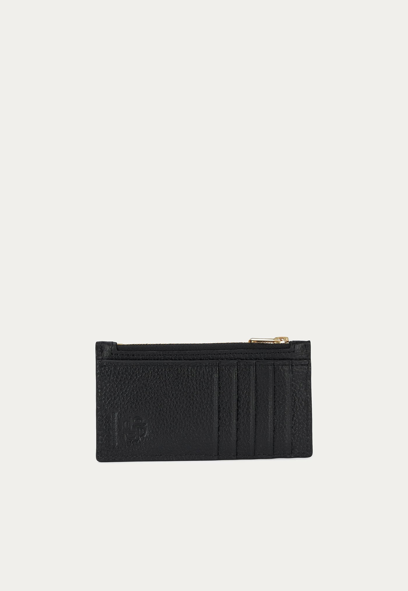 Card Holder - Black/Brass