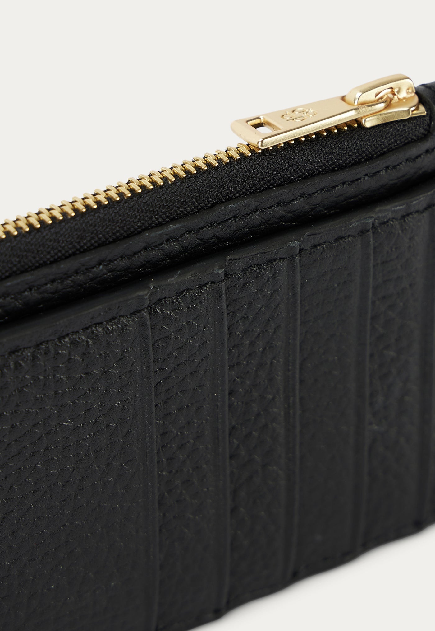 Card Holder - Black/Brass
