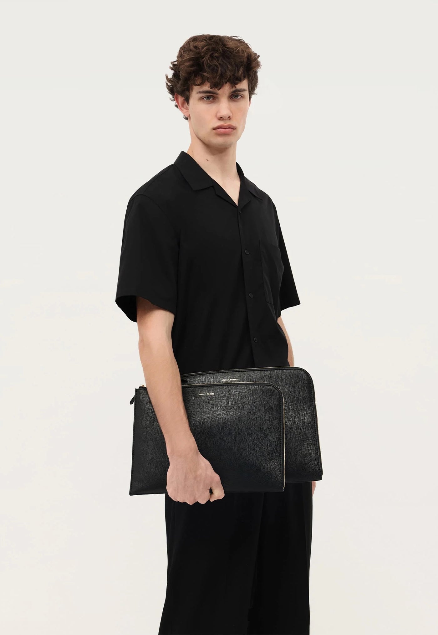 Laptop Sleeve 15" - Black/Brass