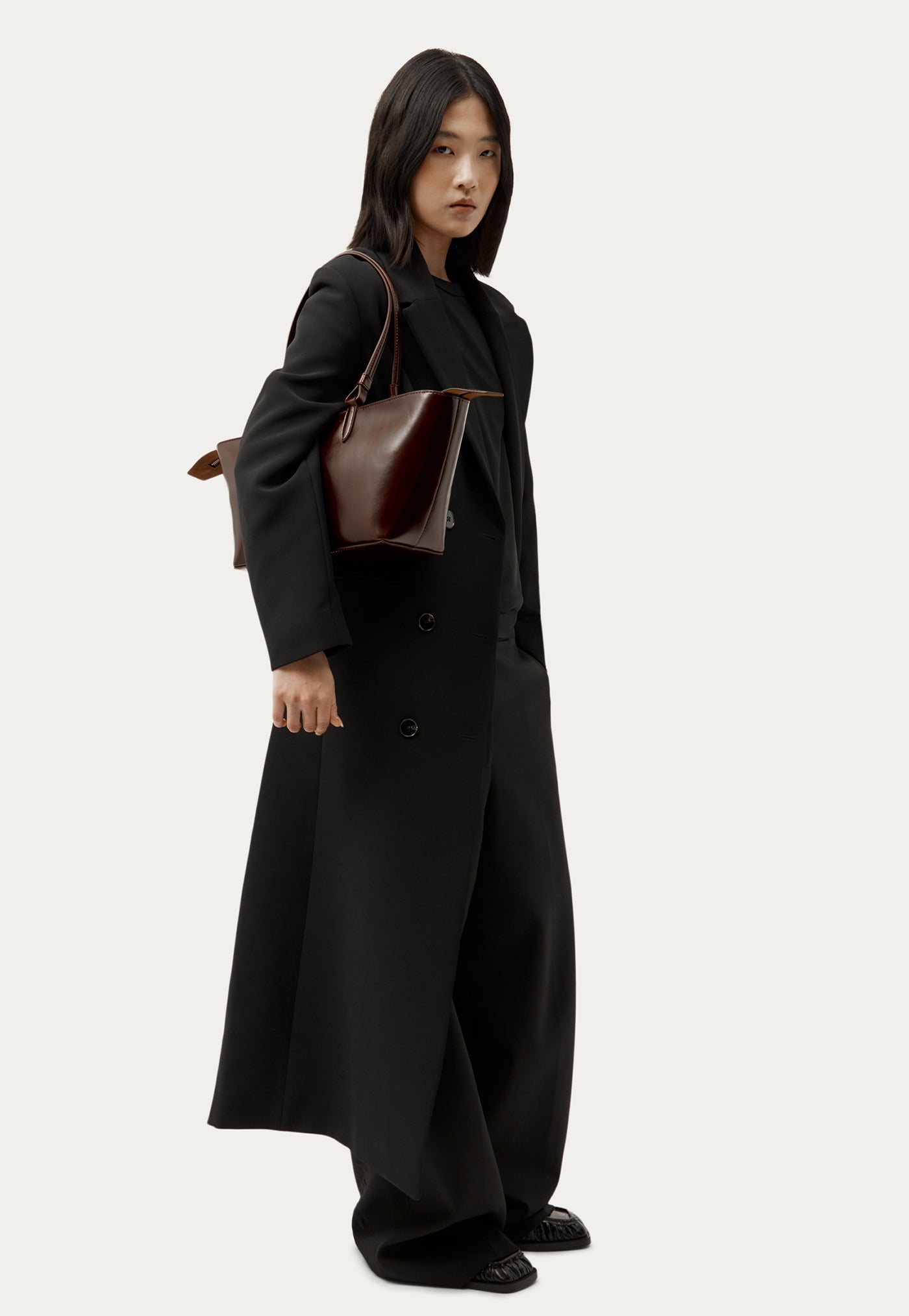 Medium Bandit Tote - Dark Cherry Gloss