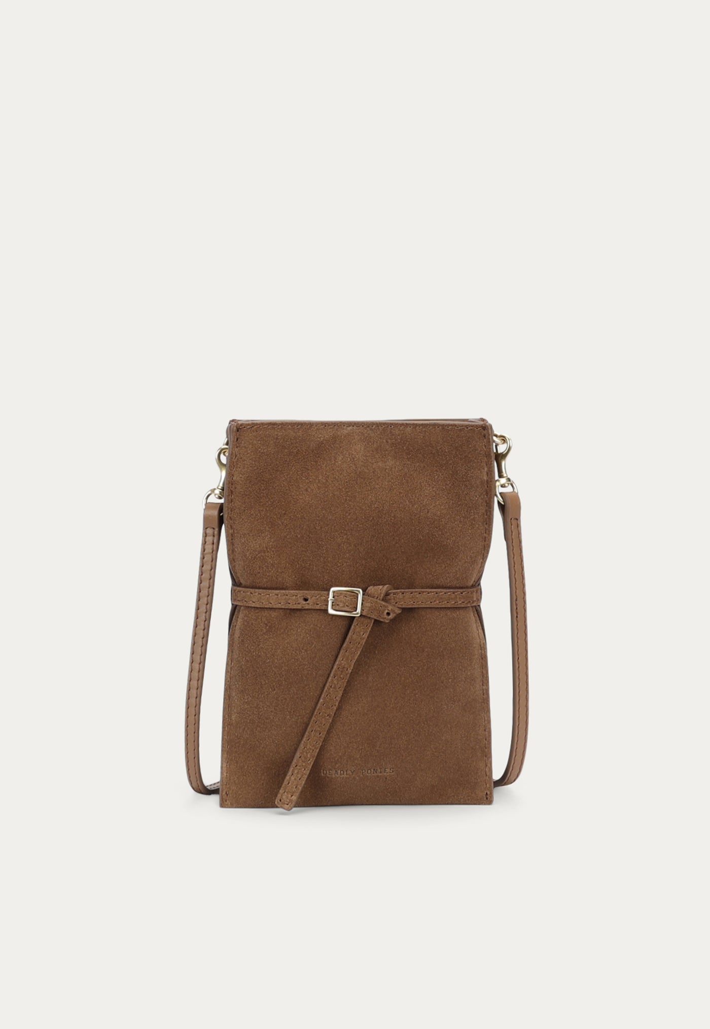 Penny Phone Pouch - Hazel Suede
