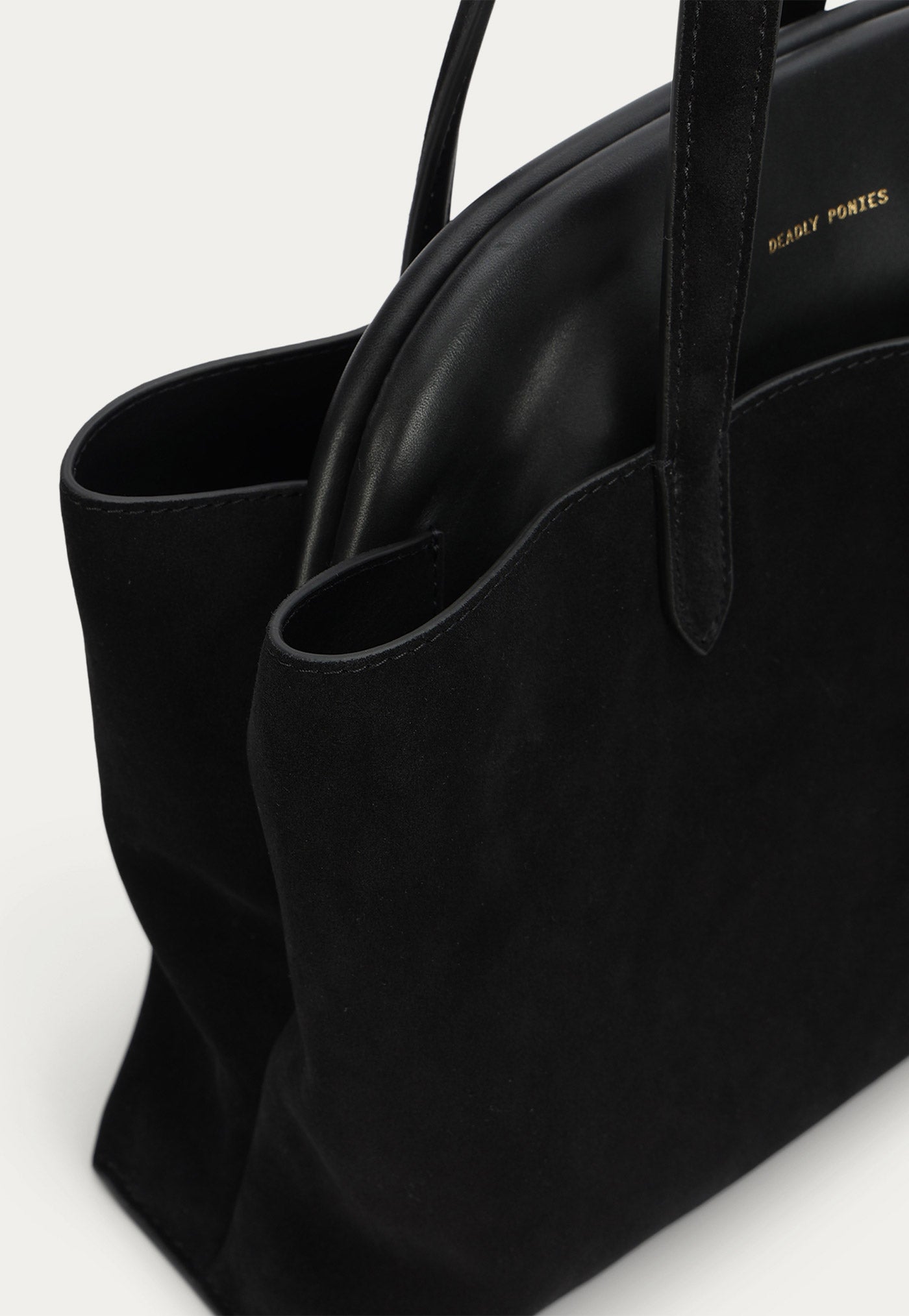 Vault Tote - Black Suede