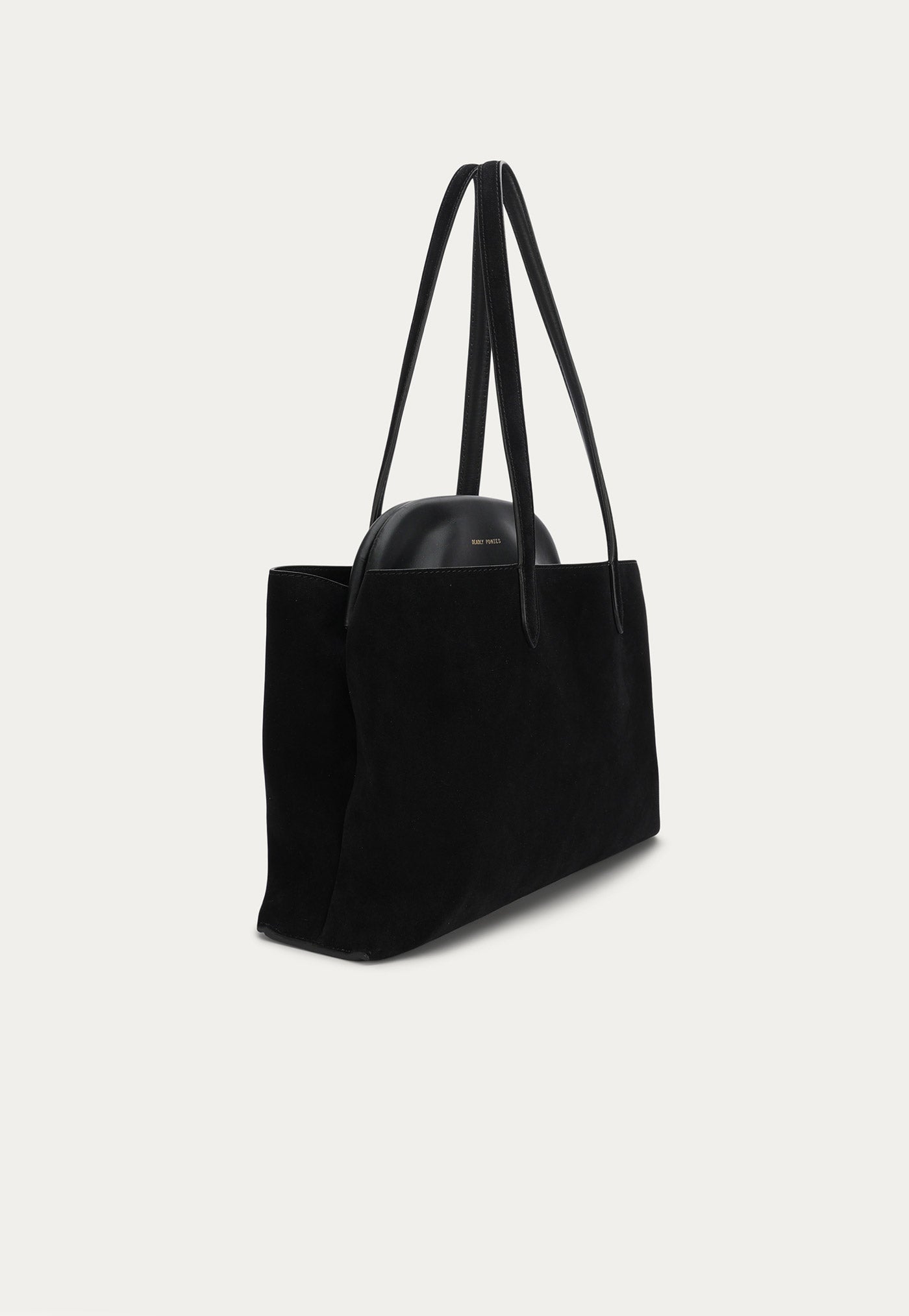 Vault Tote - Black Suede