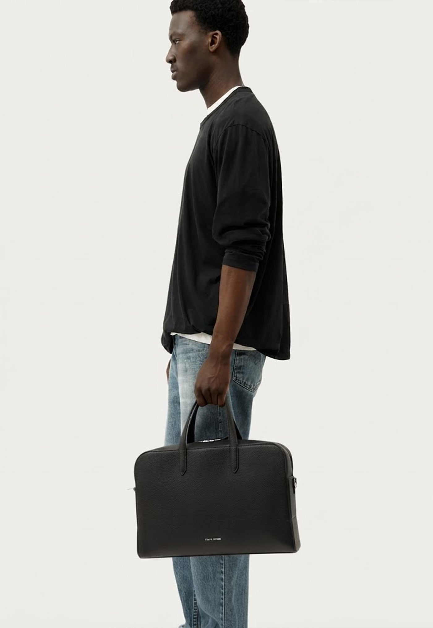 Zorro Briefcase - Black/Silver