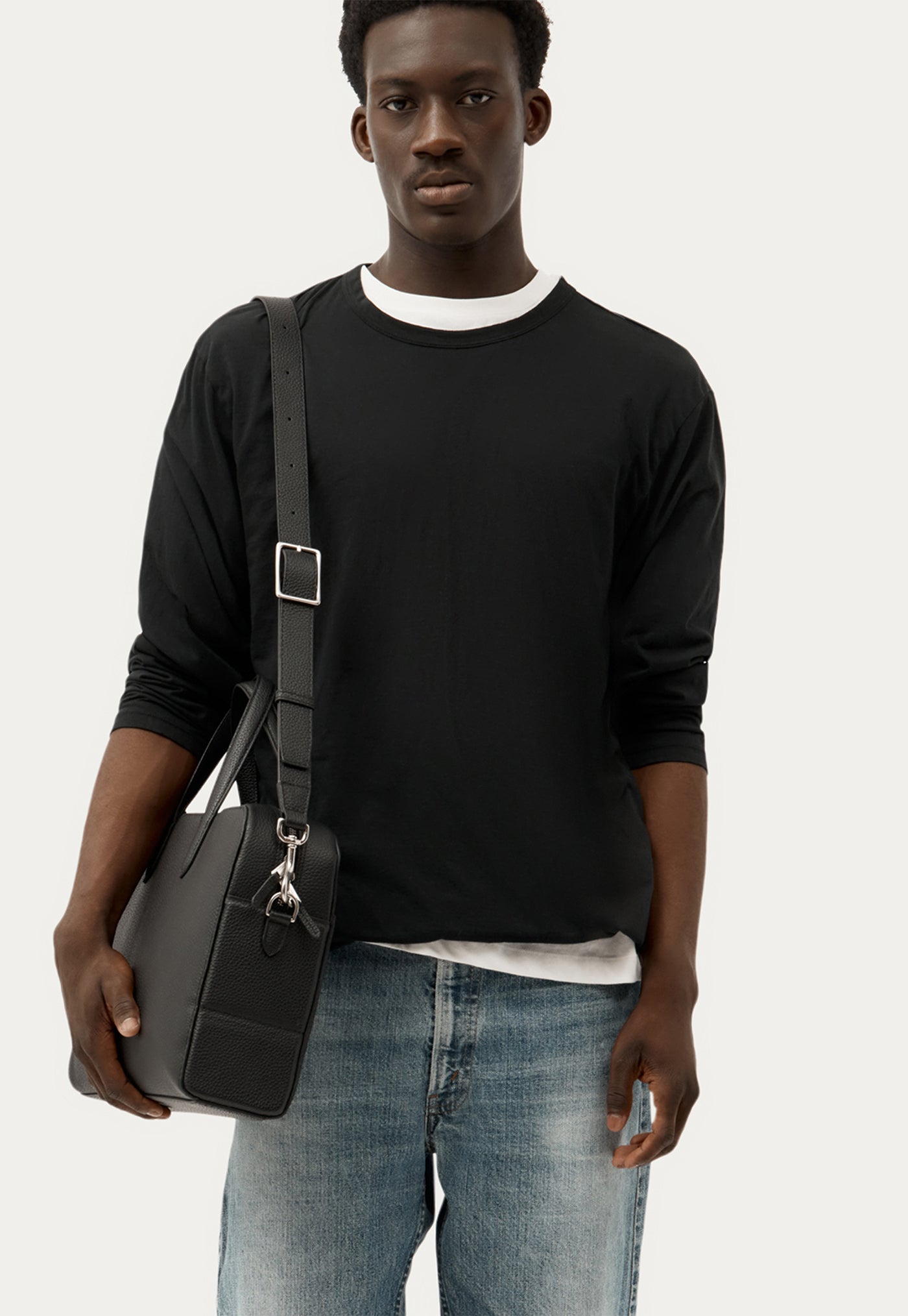 Zorro Briefcase - Black/Silver