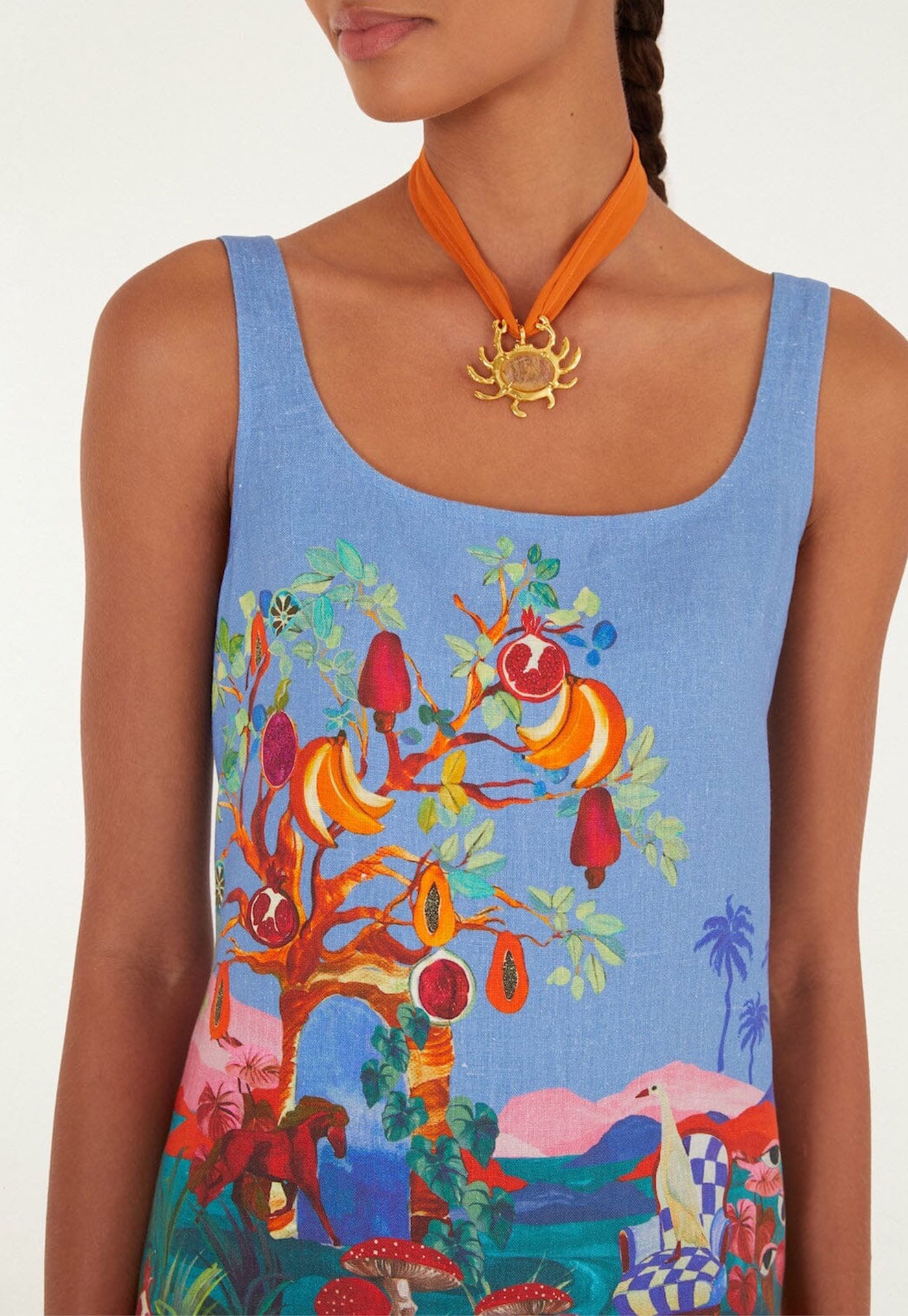 Dream Landscape Mini Dress - Multicolour