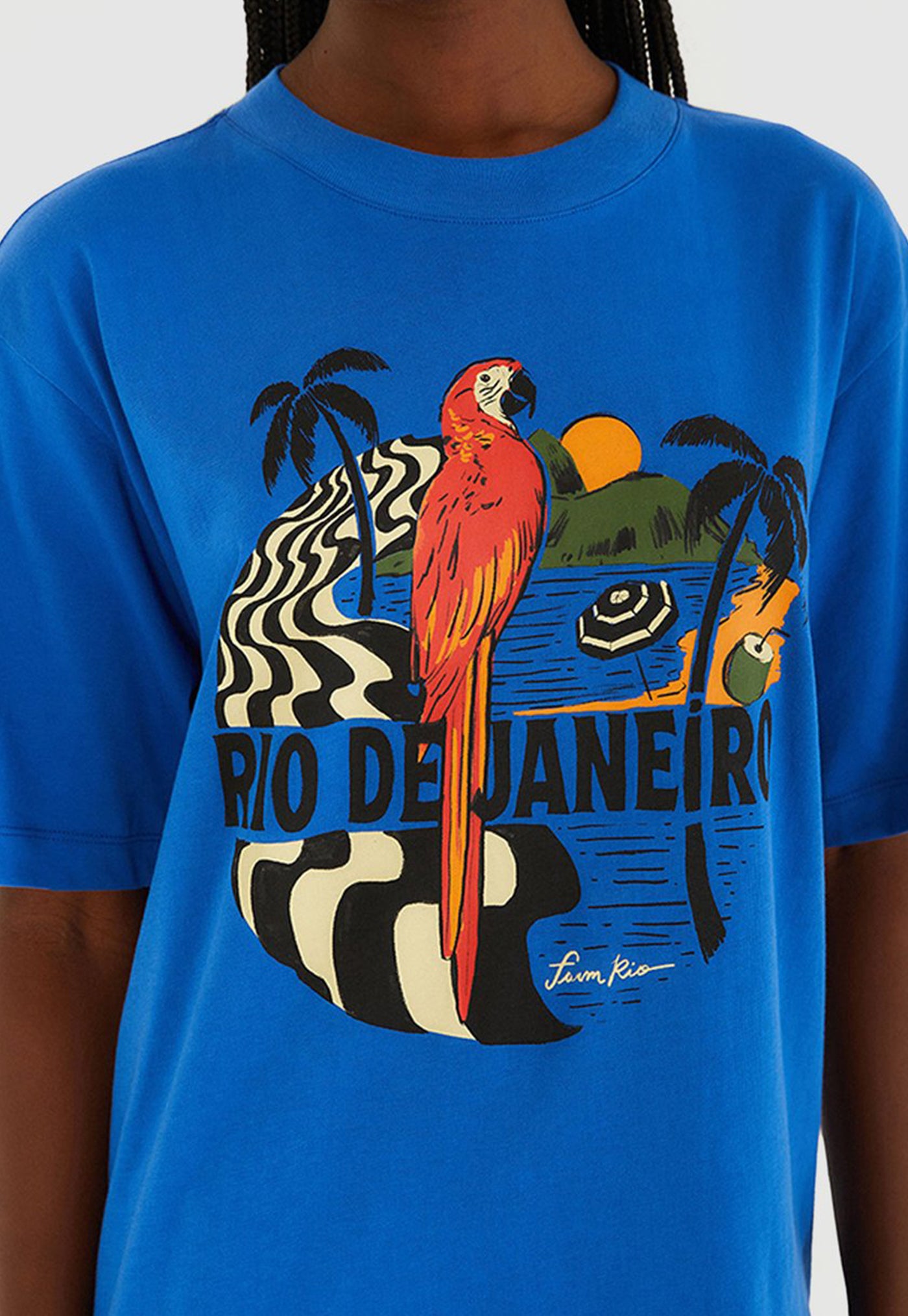 Rio De Janerio Relaxed T-Shirt - Blue