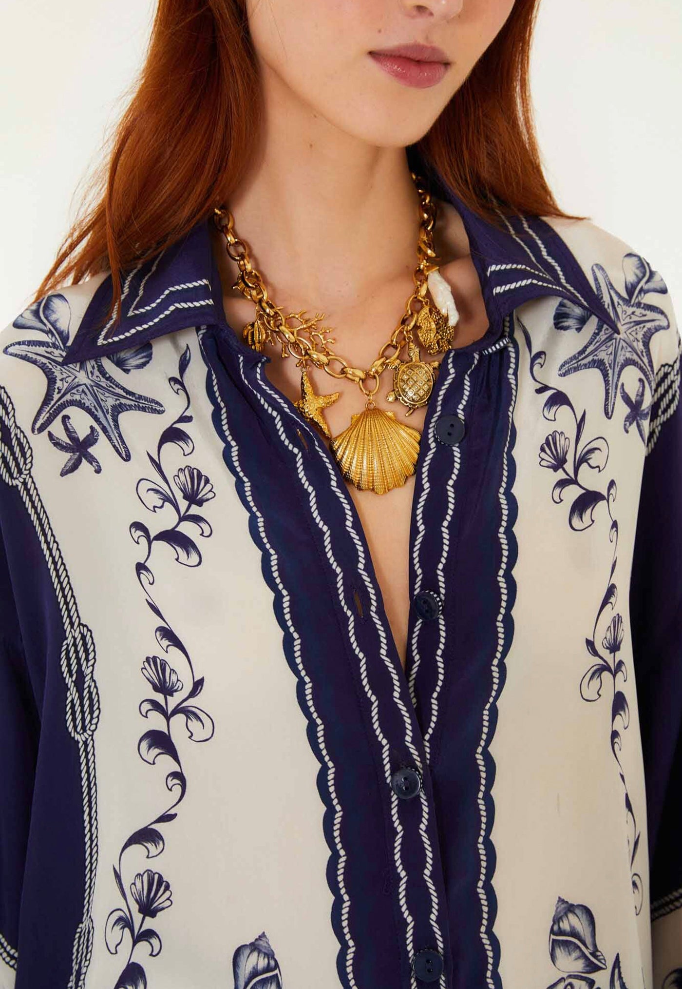 Coast Scarf Shirt - Off White