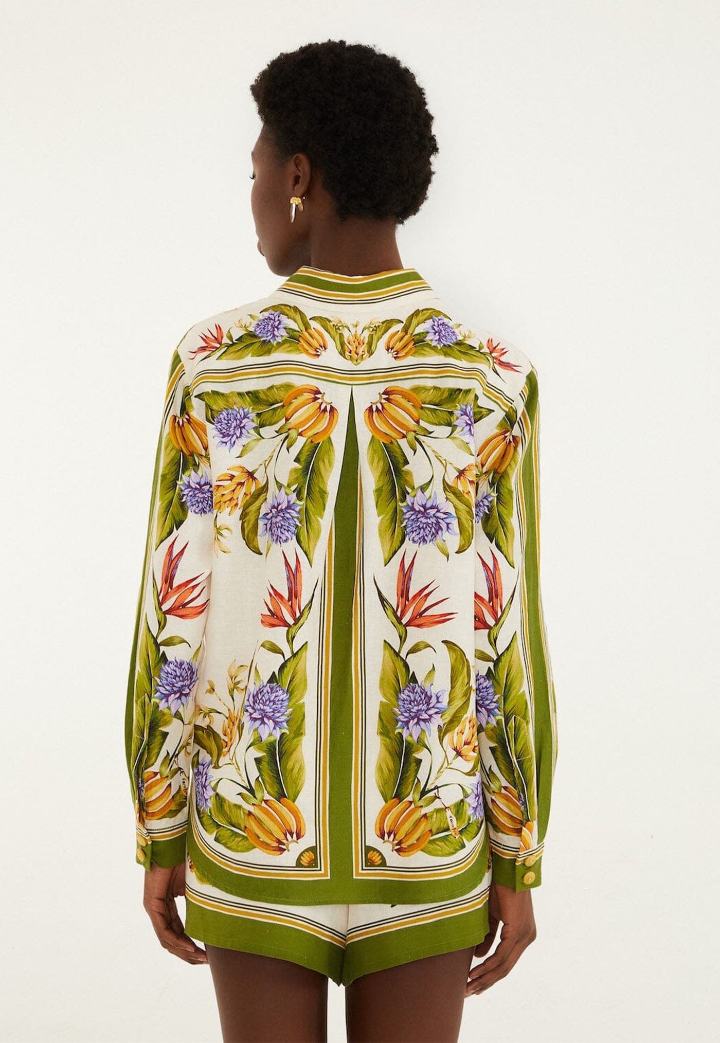 Tropical Scarf Sand Shirt - Multi