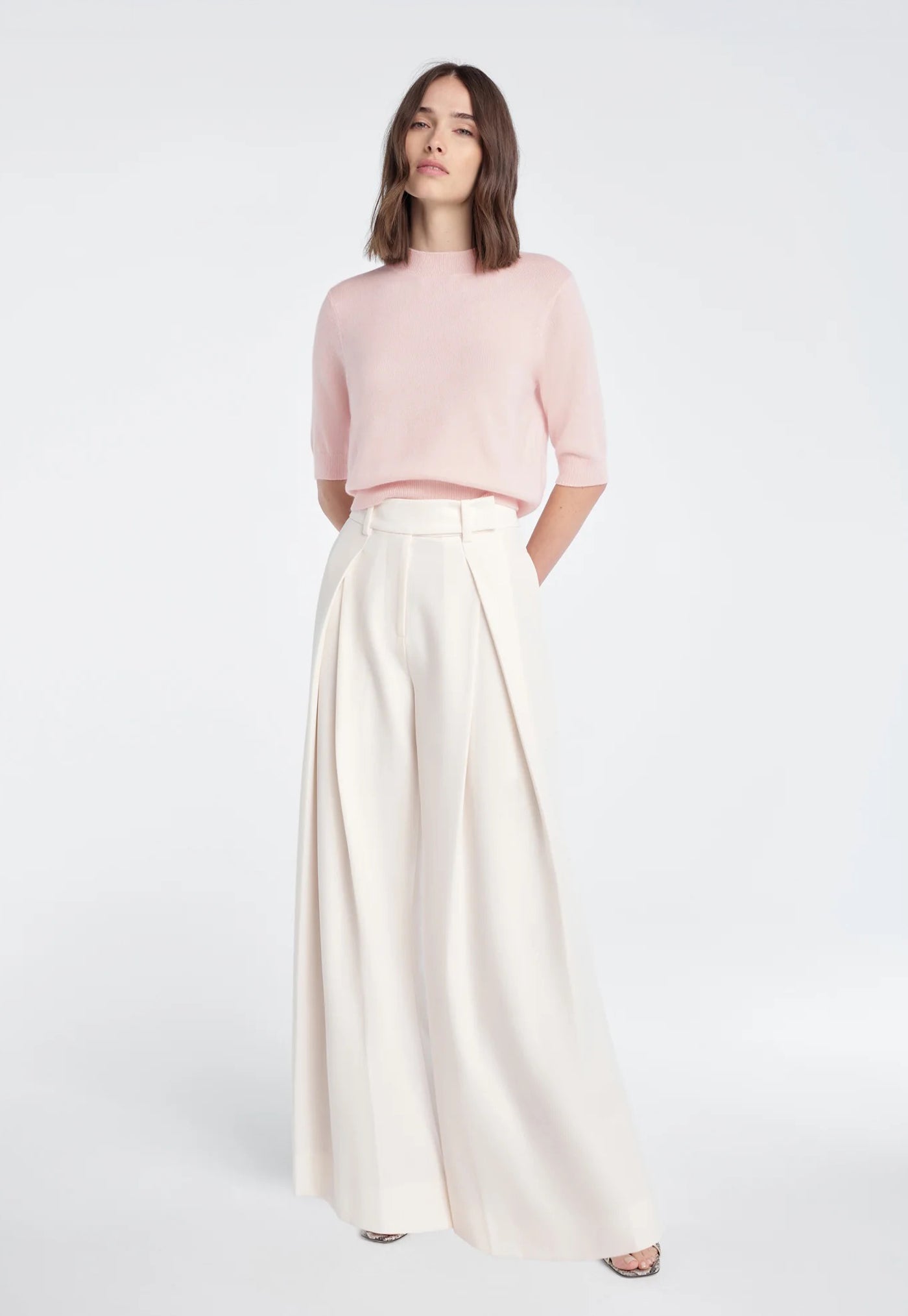 Pleats For Days Pant - Ivory