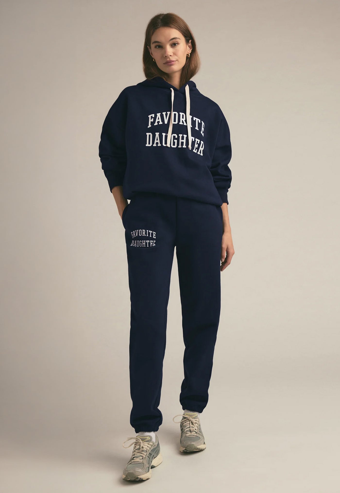 The Collegiate Hoodie - Navy