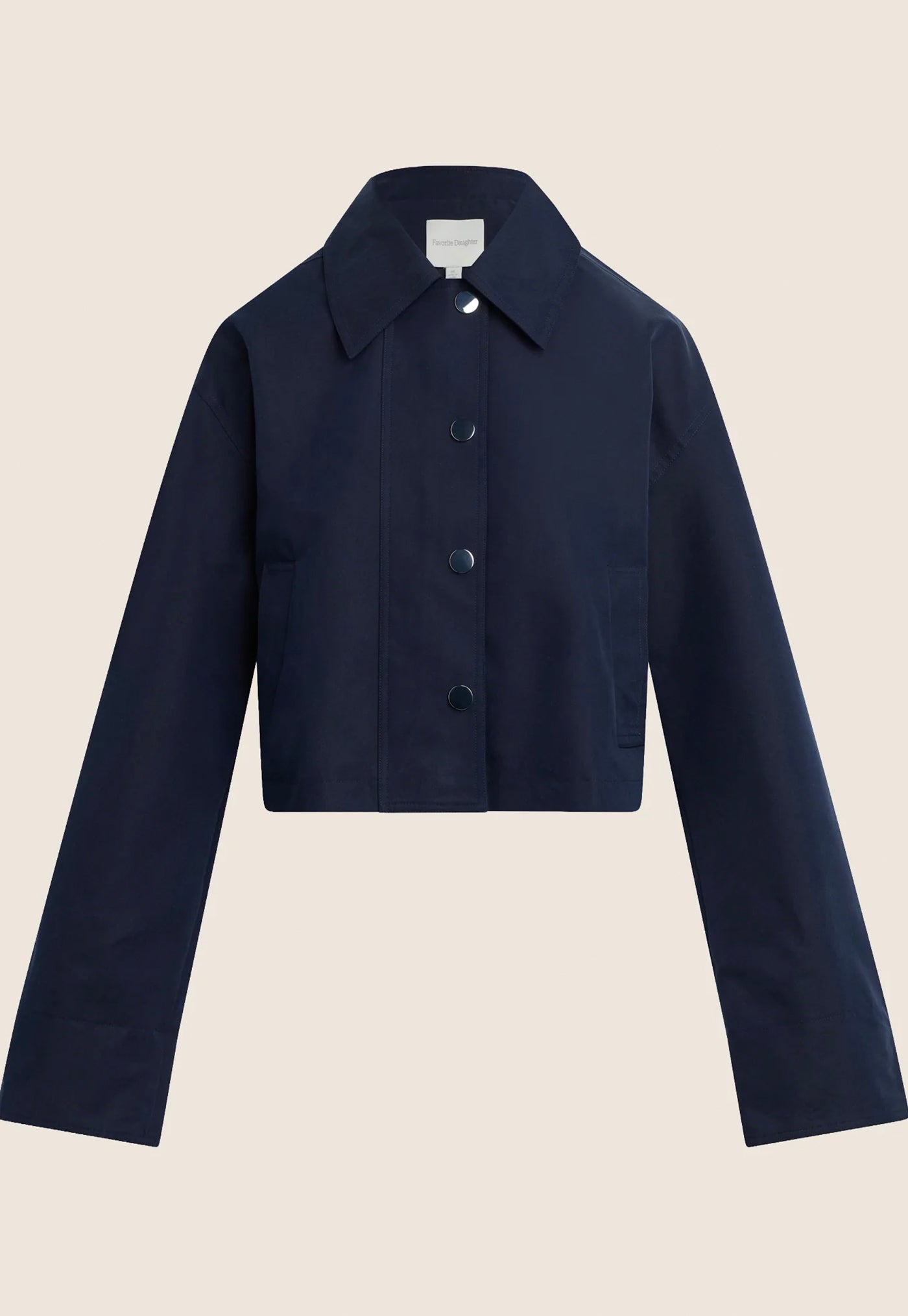 The Rue Cropped Trench - Navy