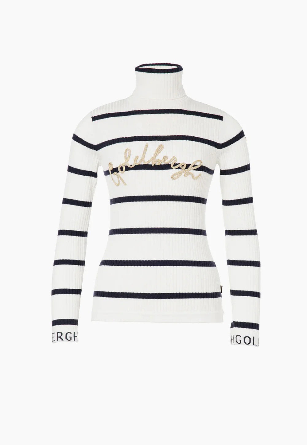 Mimi Long Sleeve Knit Sweater - Breton Stripe Cream/Blue