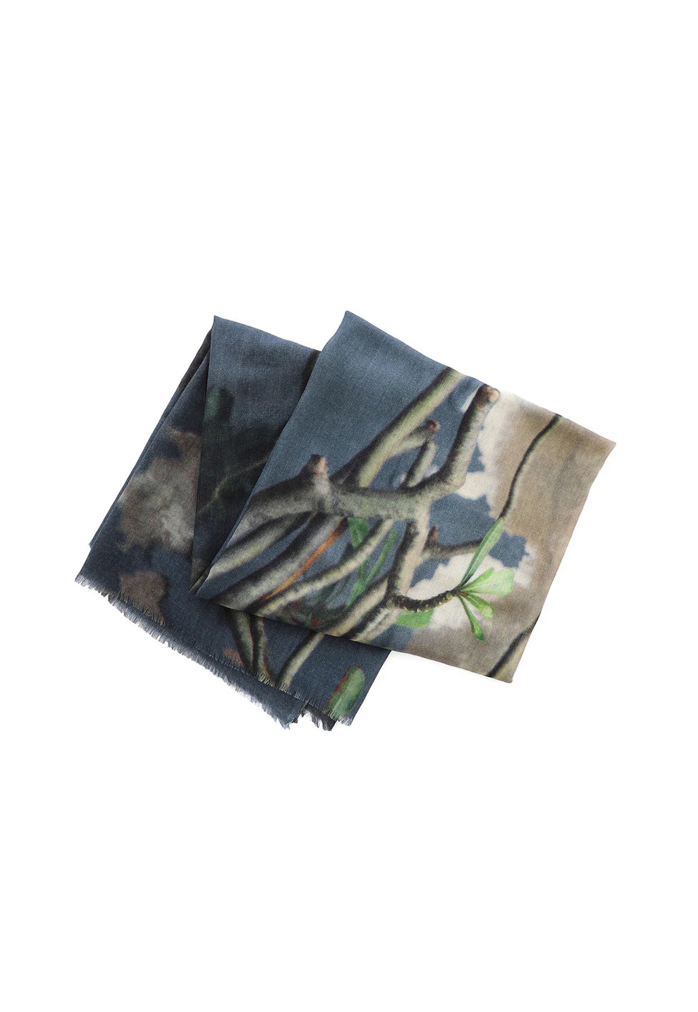 Island Rose - Skinny Wool Scarf