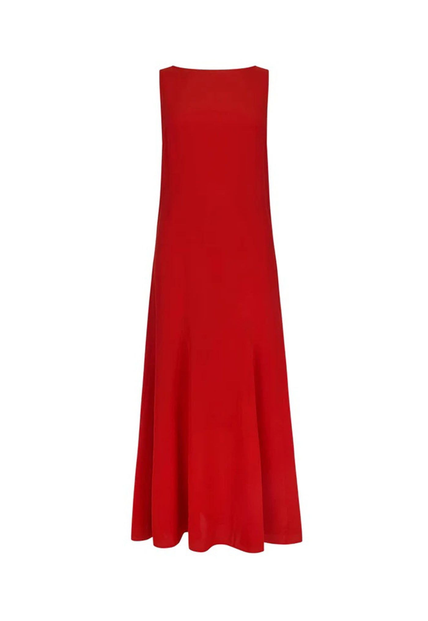 Godet Dress - Red
