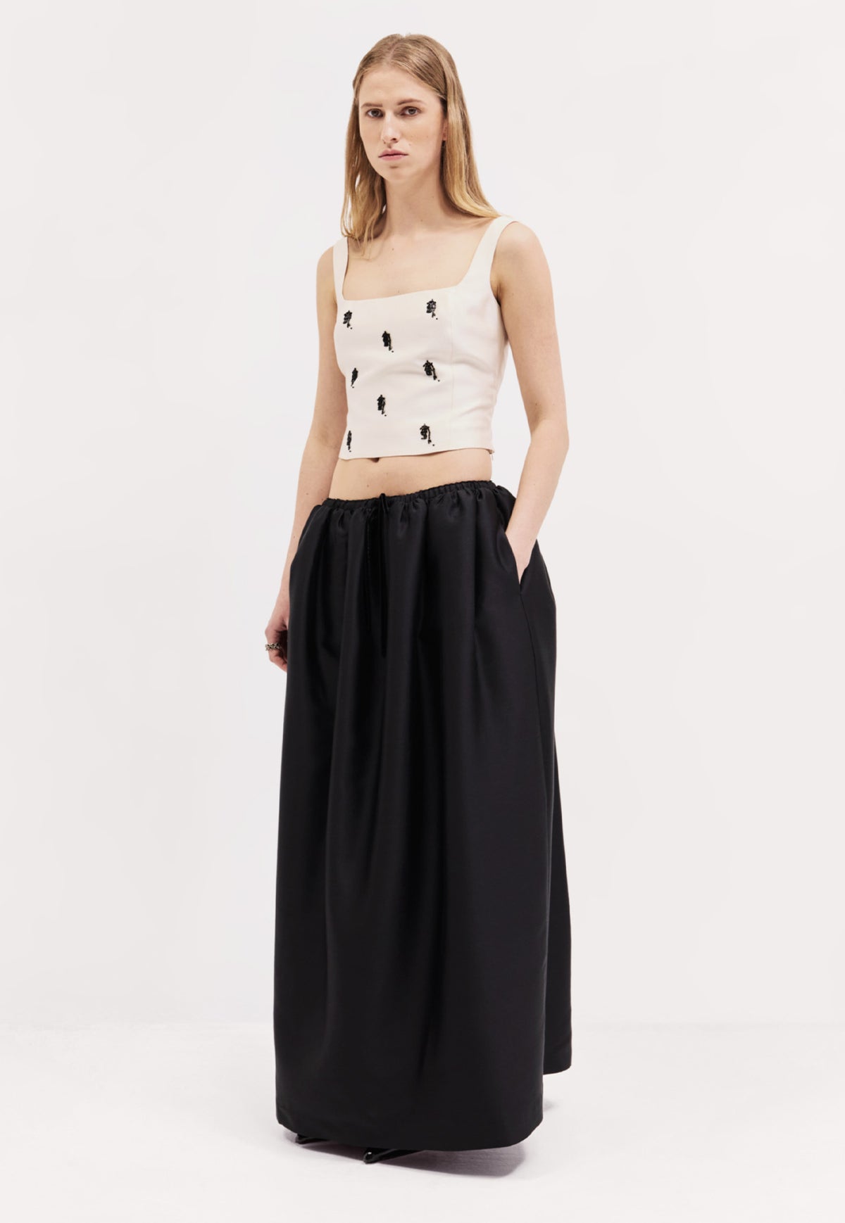 Isabella Top - Beaded Cream