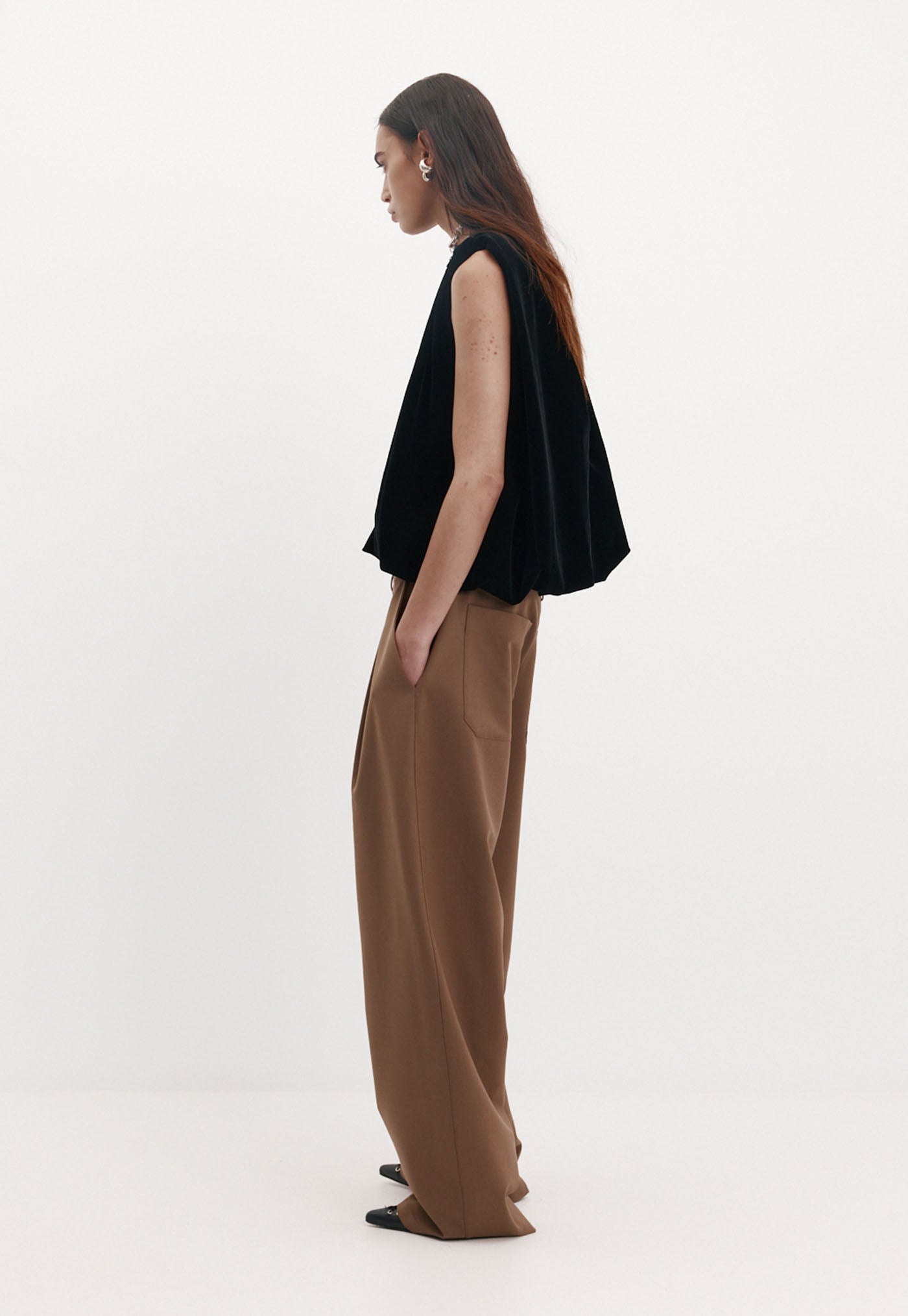 Knot Top - Black Velvet