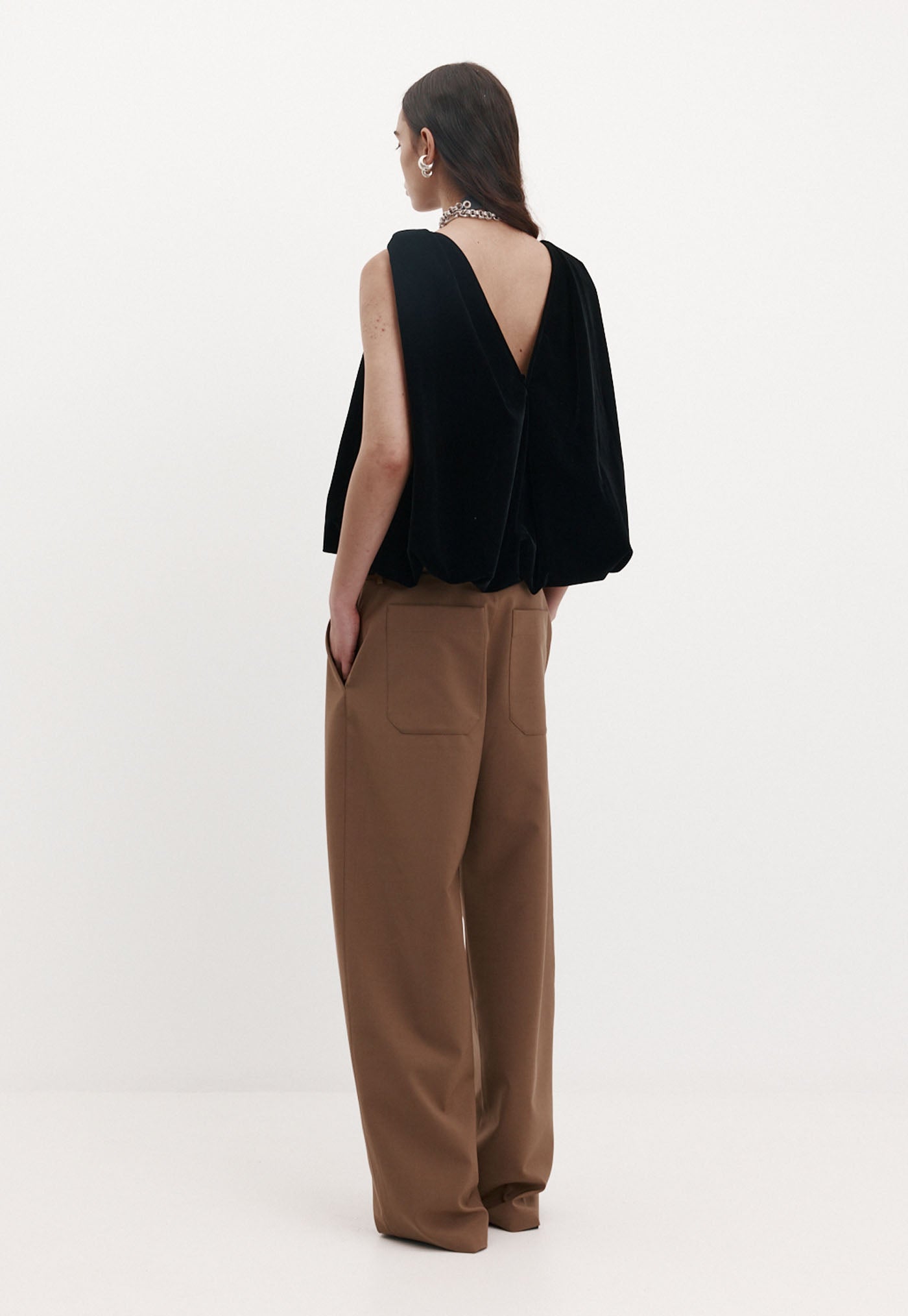 Knot Top - Black Velvet
