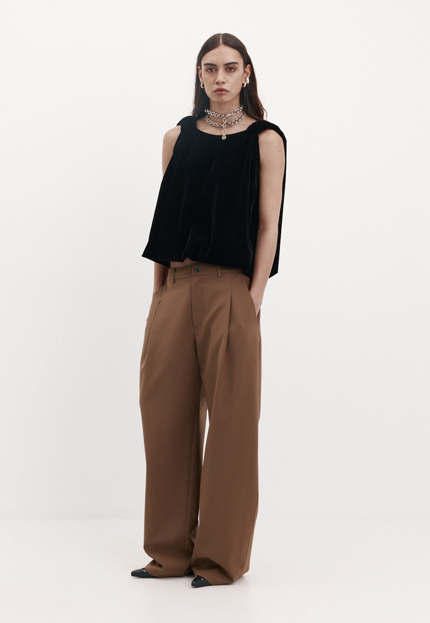 Knot Top - Black Velvet