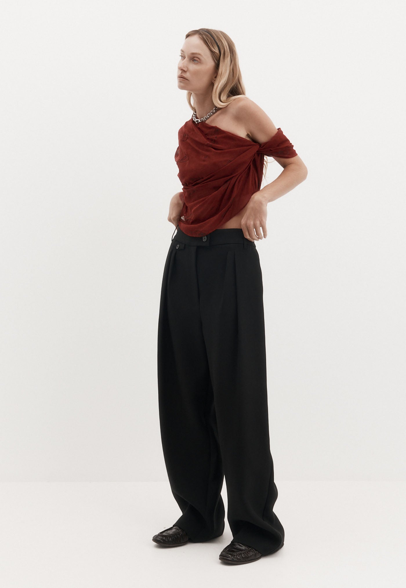 Lucille Top - Burgundy
