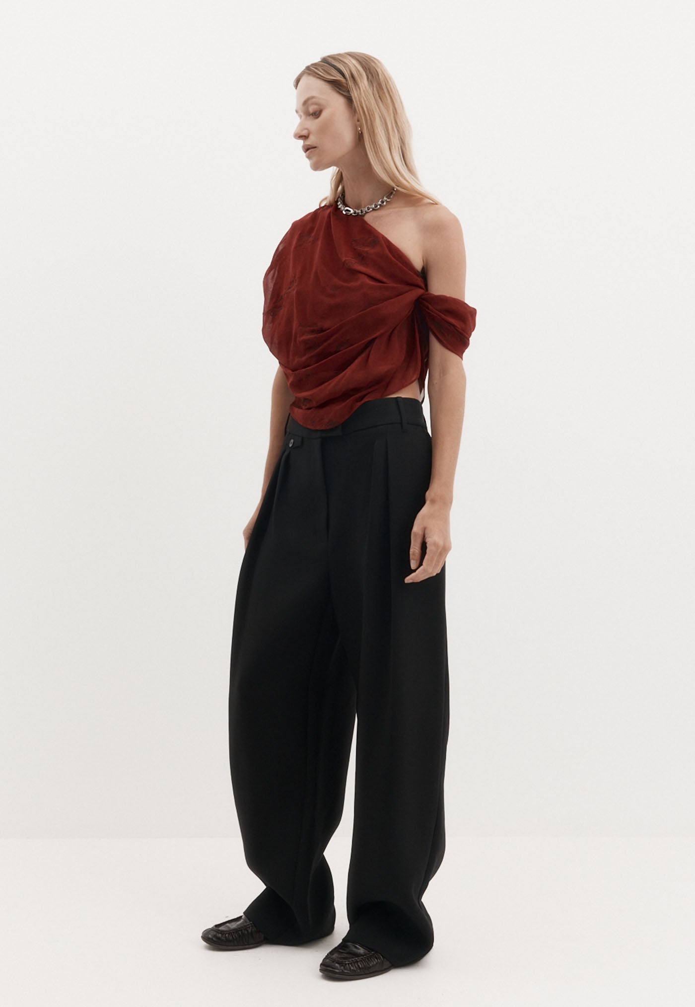 Lucille Top - Burgundy
