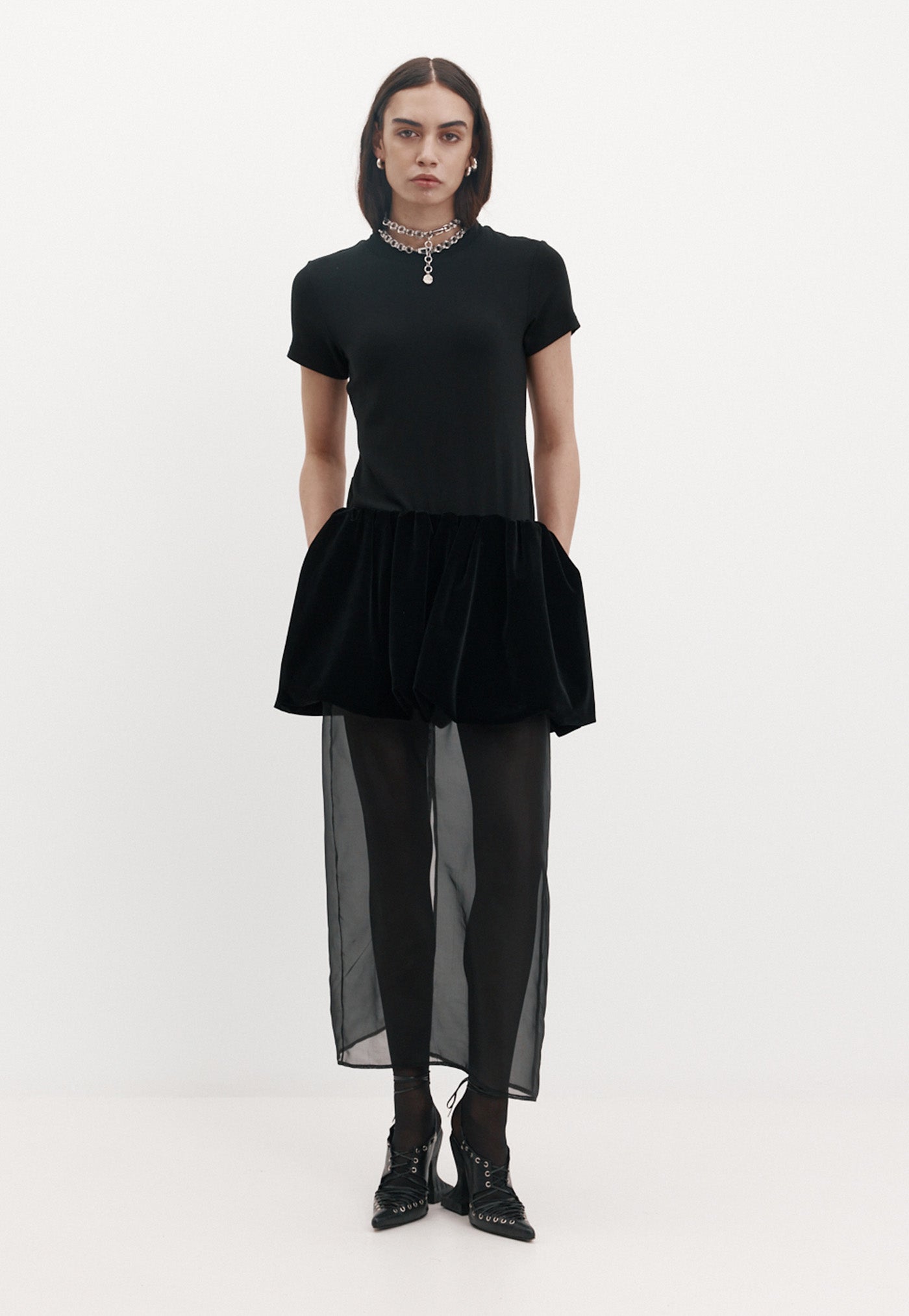 Macy Skirt - Black Velvet