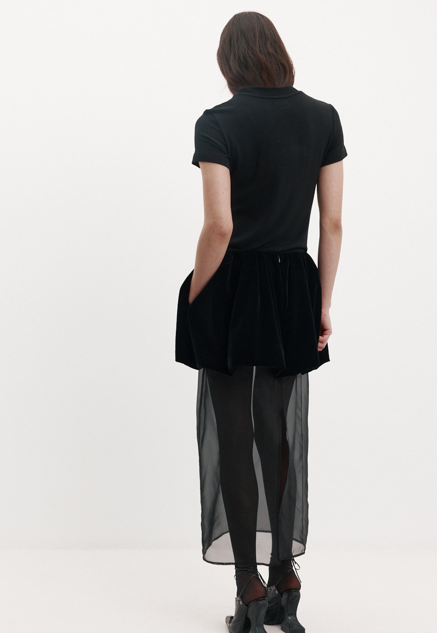 Macy Skirt - Black Velvet