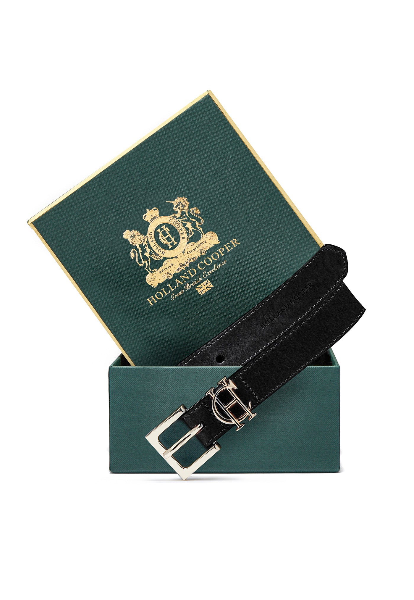 HC Slim Logo Belt - Black