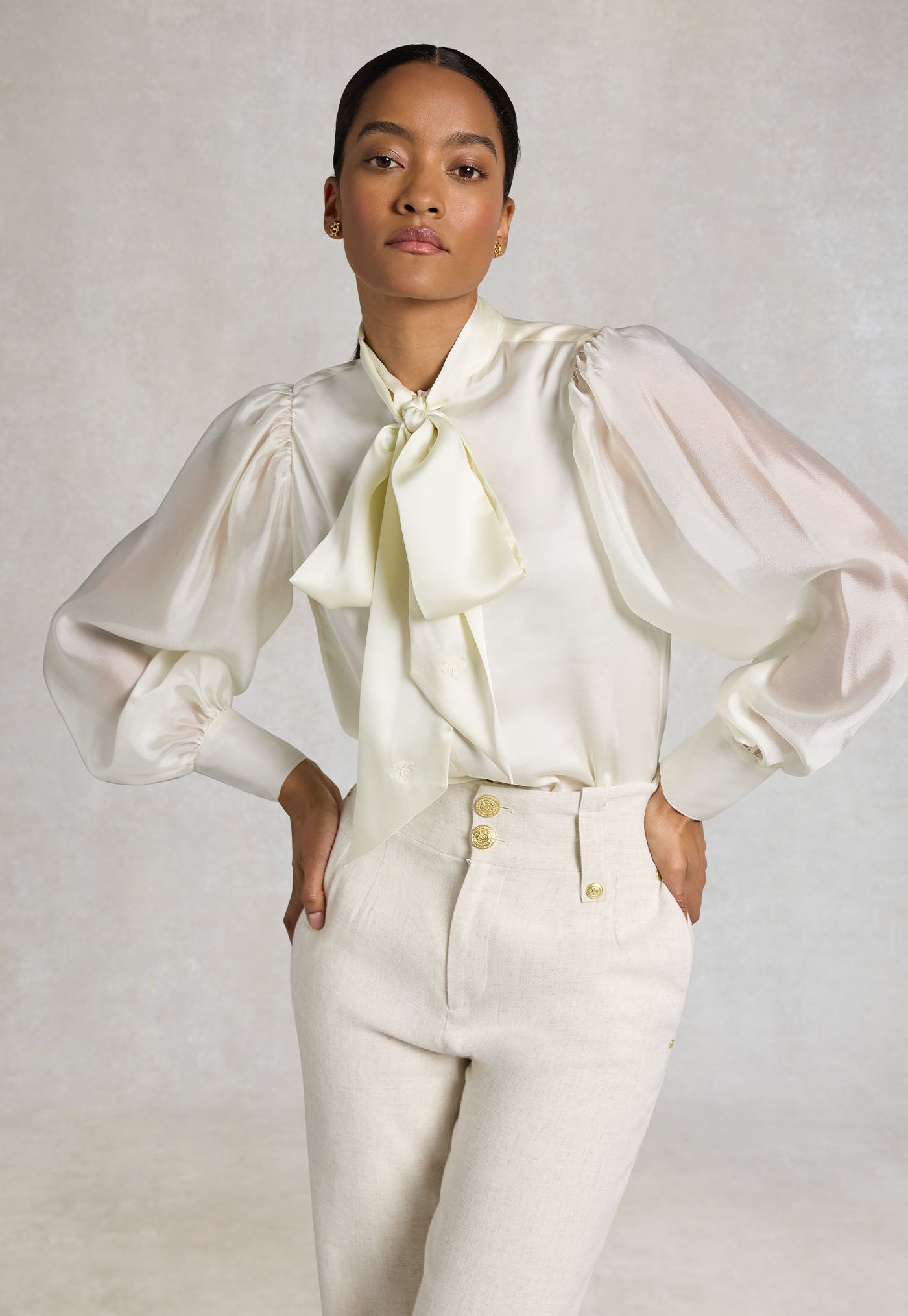 Ariella Blouse - Oyster