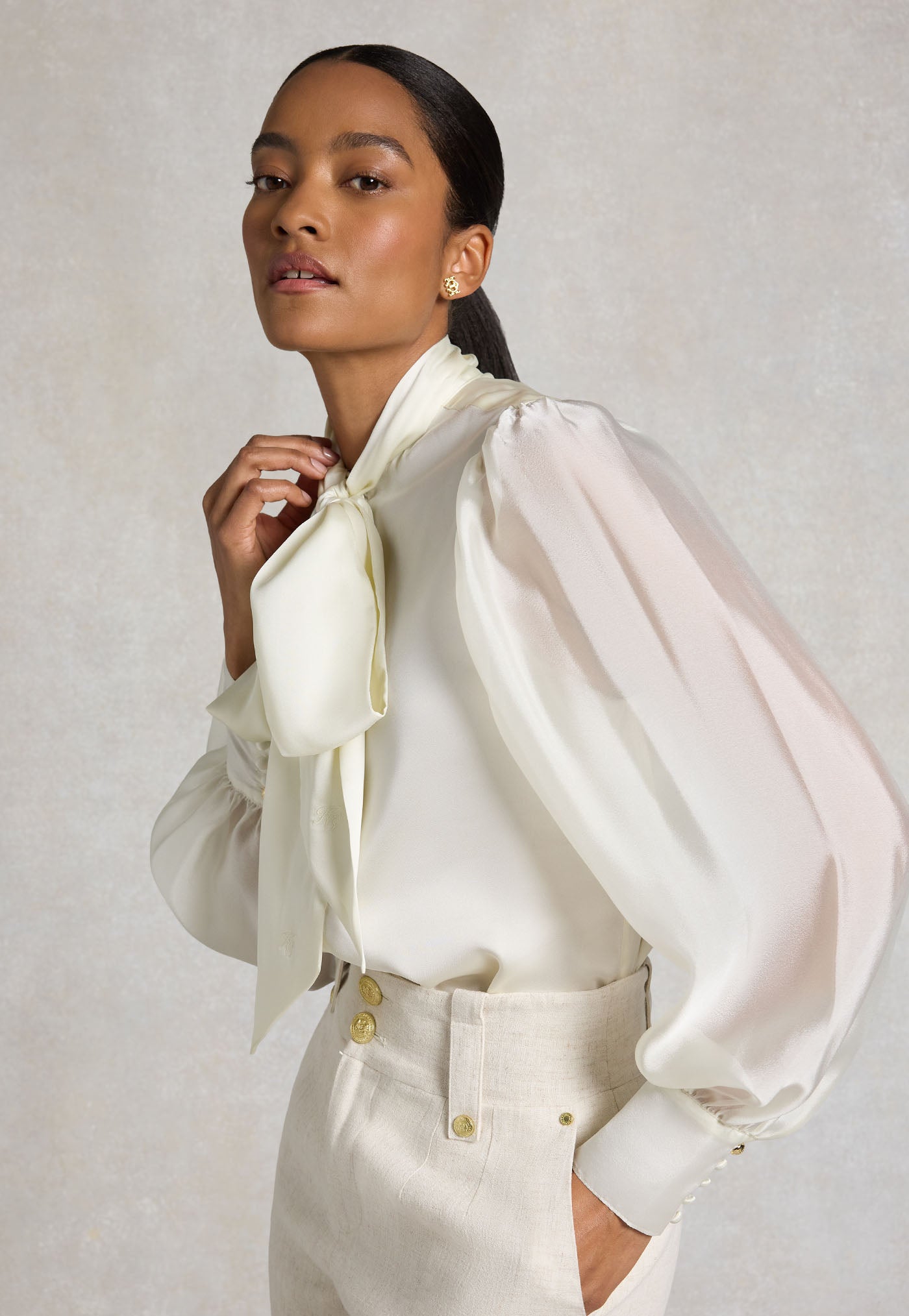 Ariella Blouse - Oyster