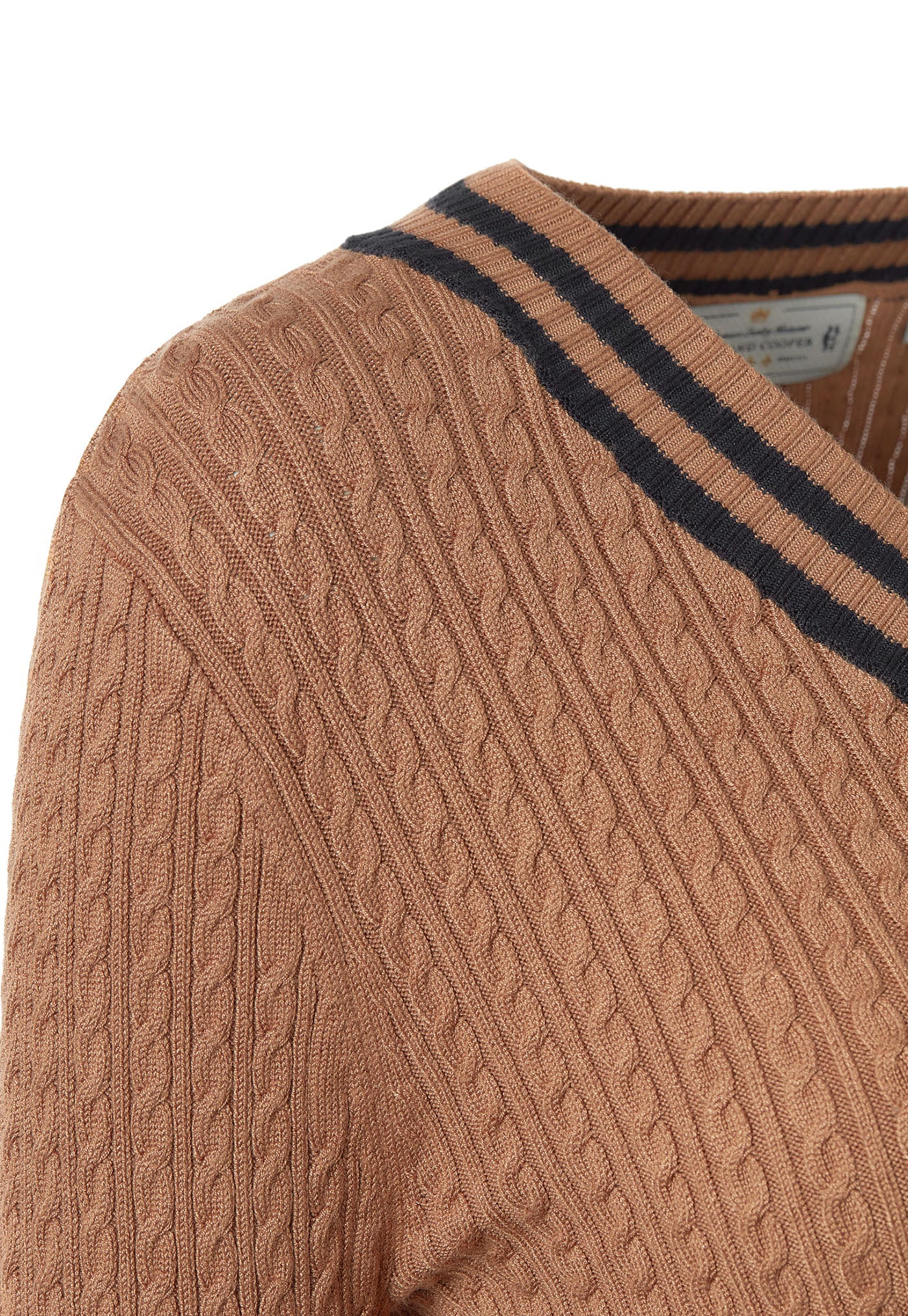 Zoe Knit - Dark Camel Marl