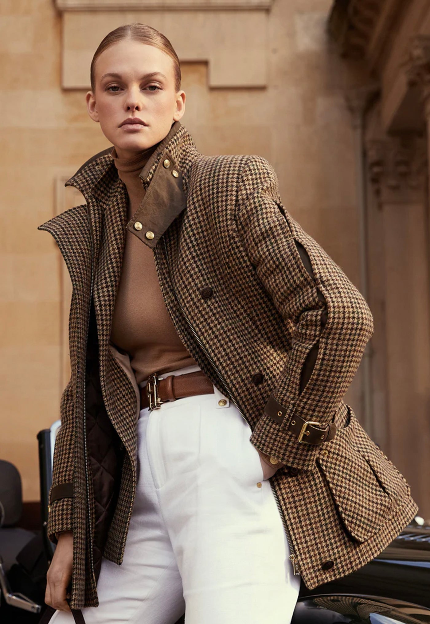 Balmoral Field Coat - Hailes Green Tweed