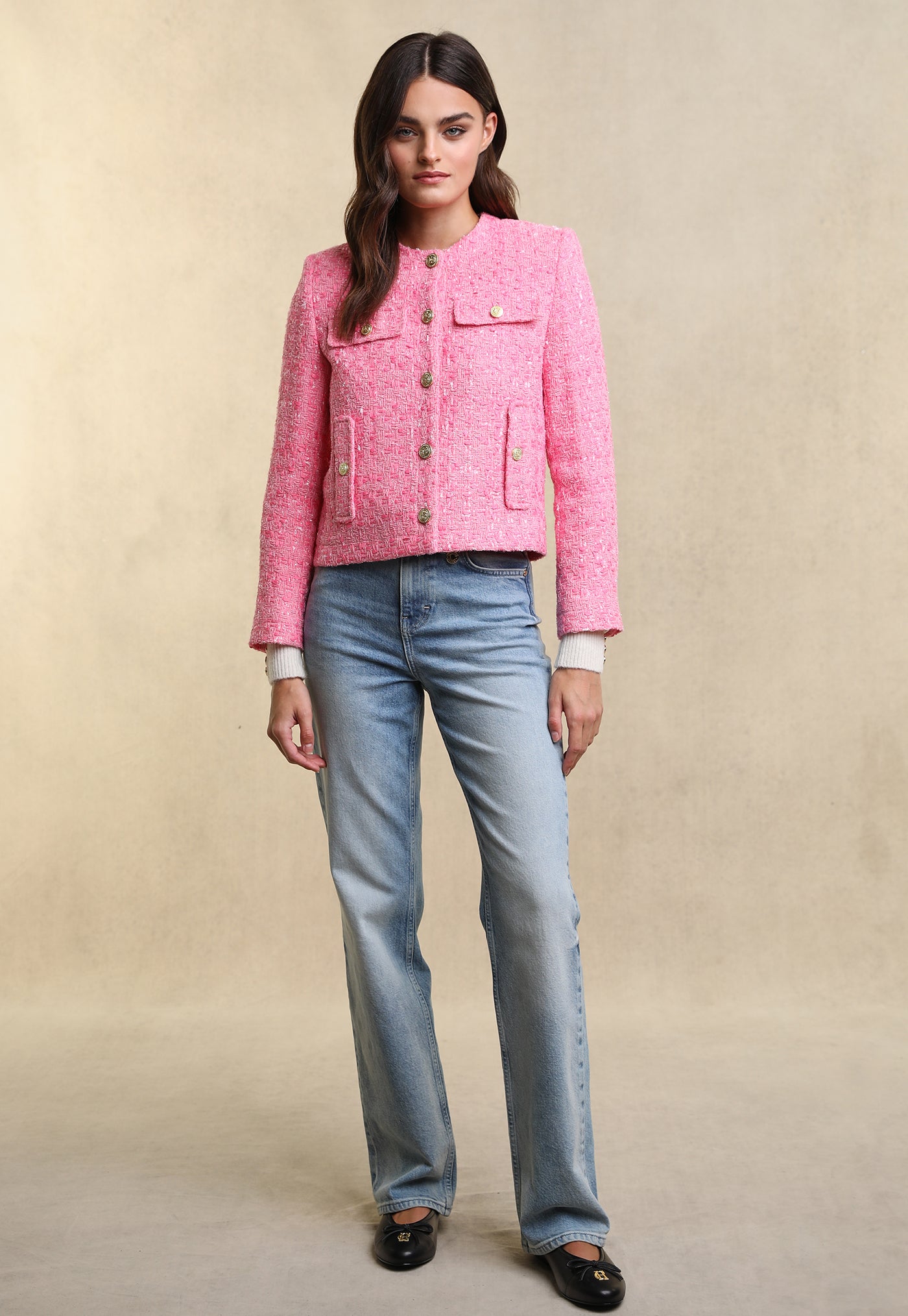 Chelsea Jacket - Pink Pop Boucle