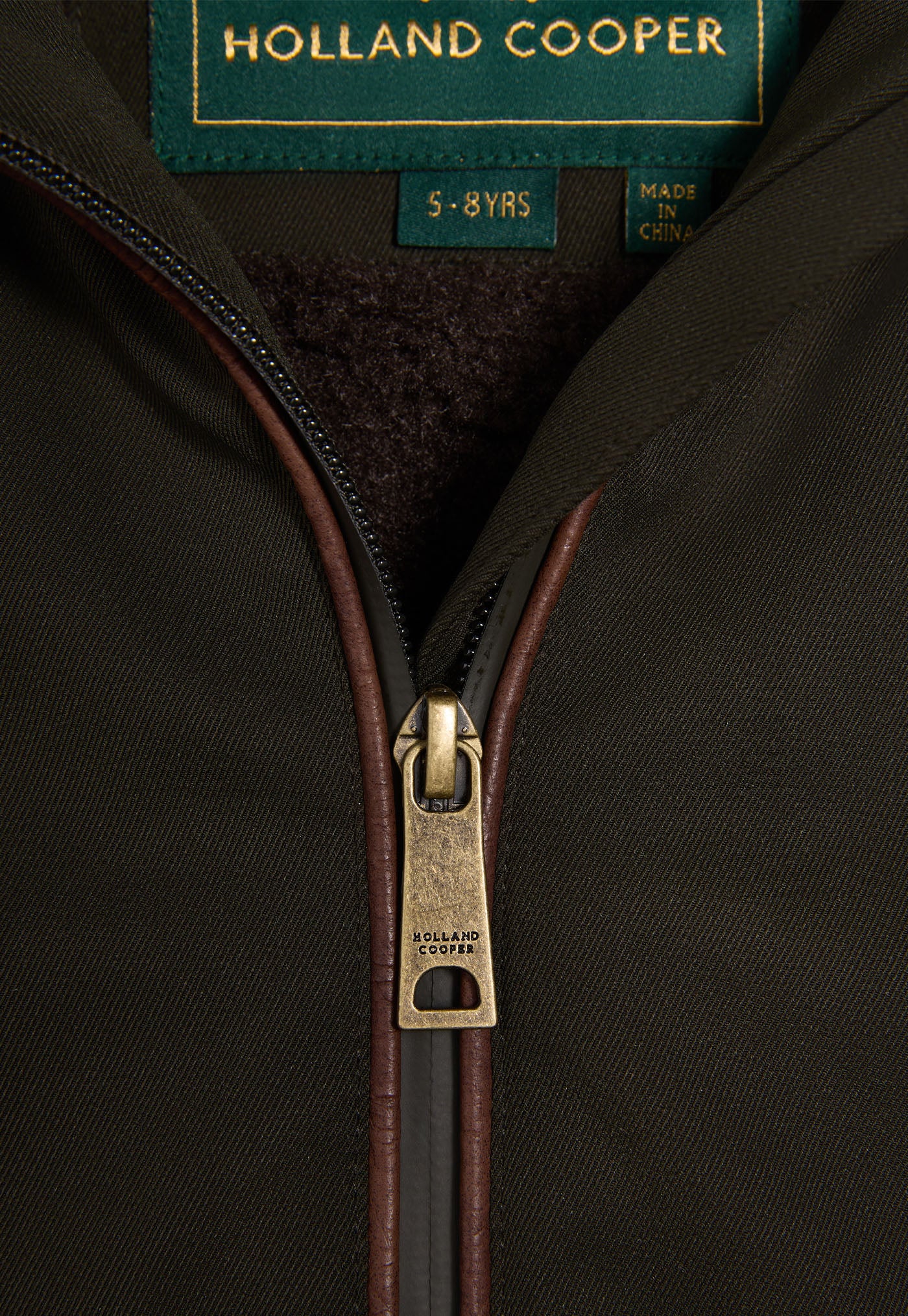 Children's Oversized Waterproof Coat - Khaki